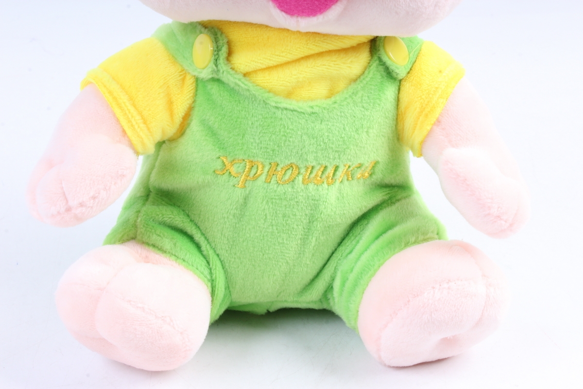 Игрушка мягкая Хрюшка музыкальная мальчик 25см  АГ-83040/25