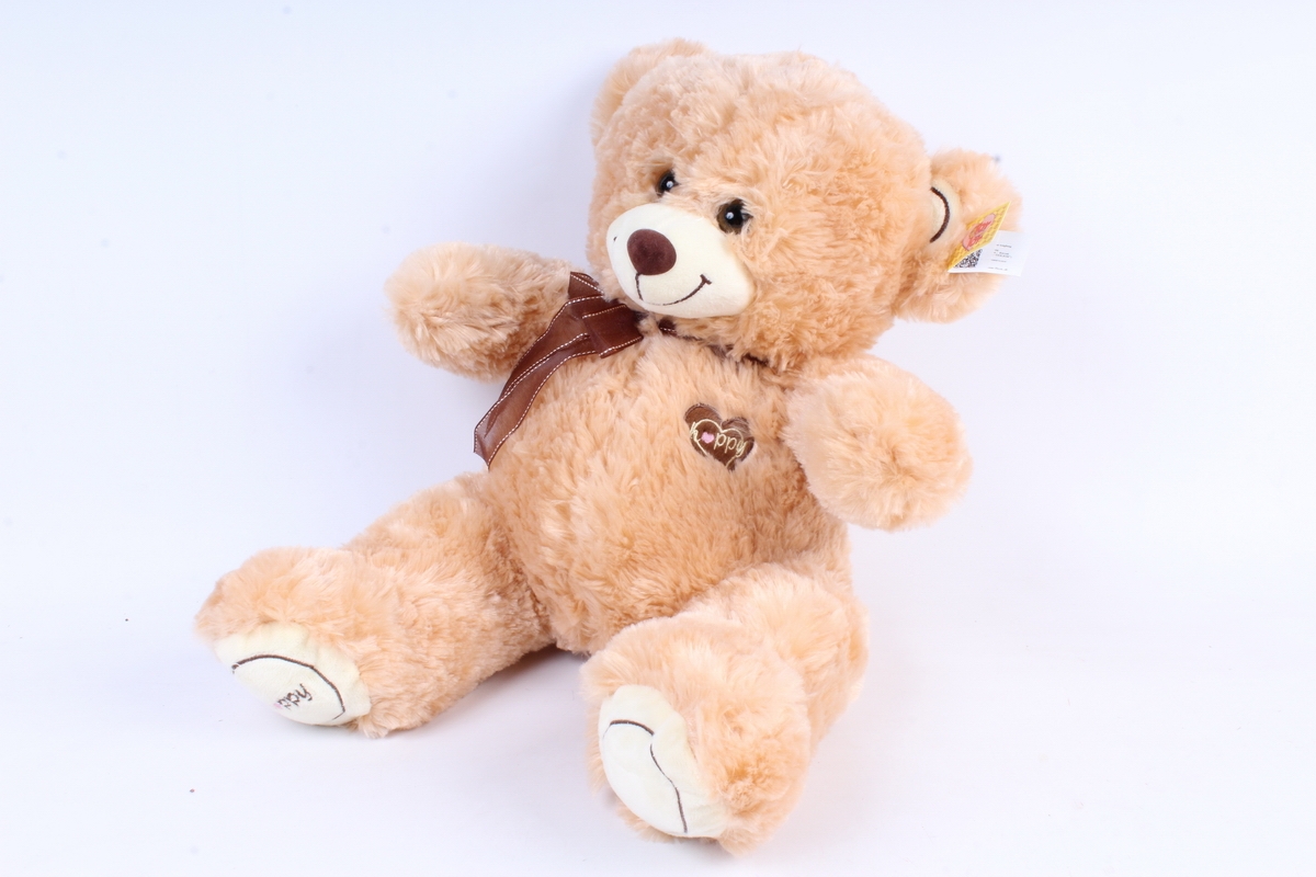 Игрушка мягкая Медведь 3 цвета бежевый     М-3715/38см