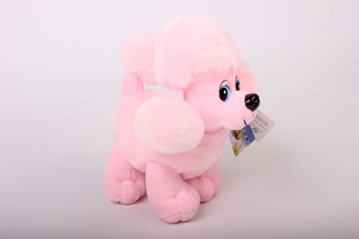 Розовый собака игрушка. Пудель Милька 20см. Мягкая игрушка розовый пудель. Розовая собачка игрушка. Игрушка собачка пудель розовый.