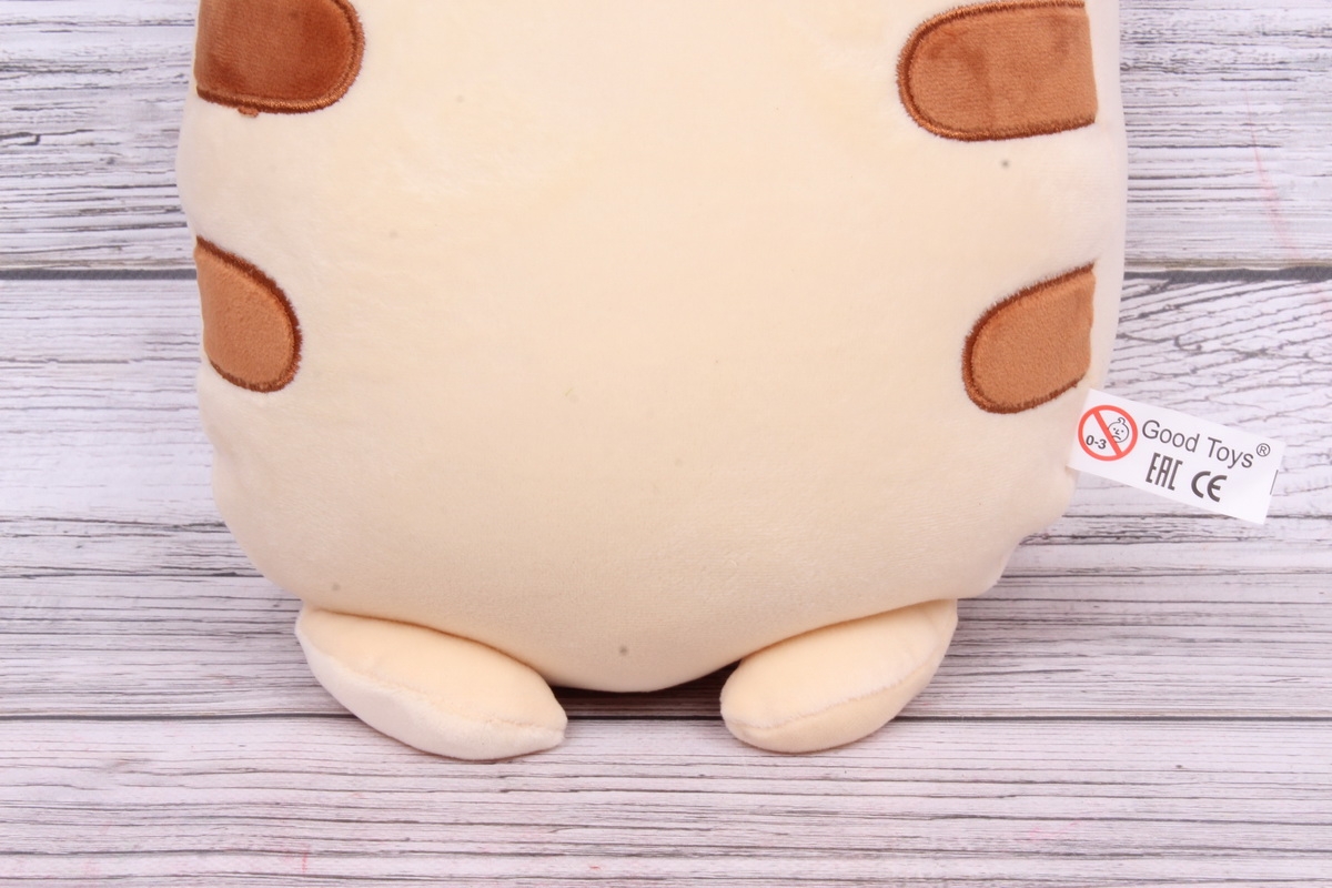 Игрушка мягкая (С) - Кот подушка персиковый релакс 45см  20412-45
