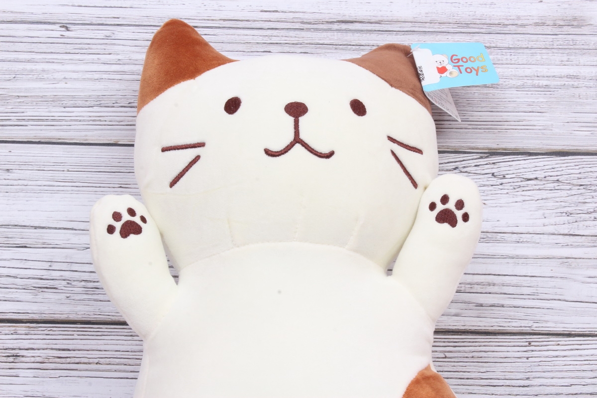 Игрушка мягкая (С) - Кот подушка шампань релакс 45см  20412-45
