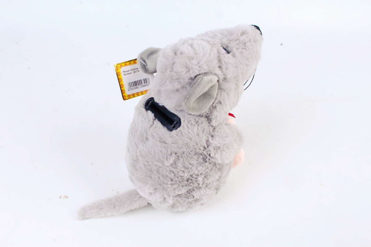 Игрушка мягкая-Мышь копилка серая Д-2188/20