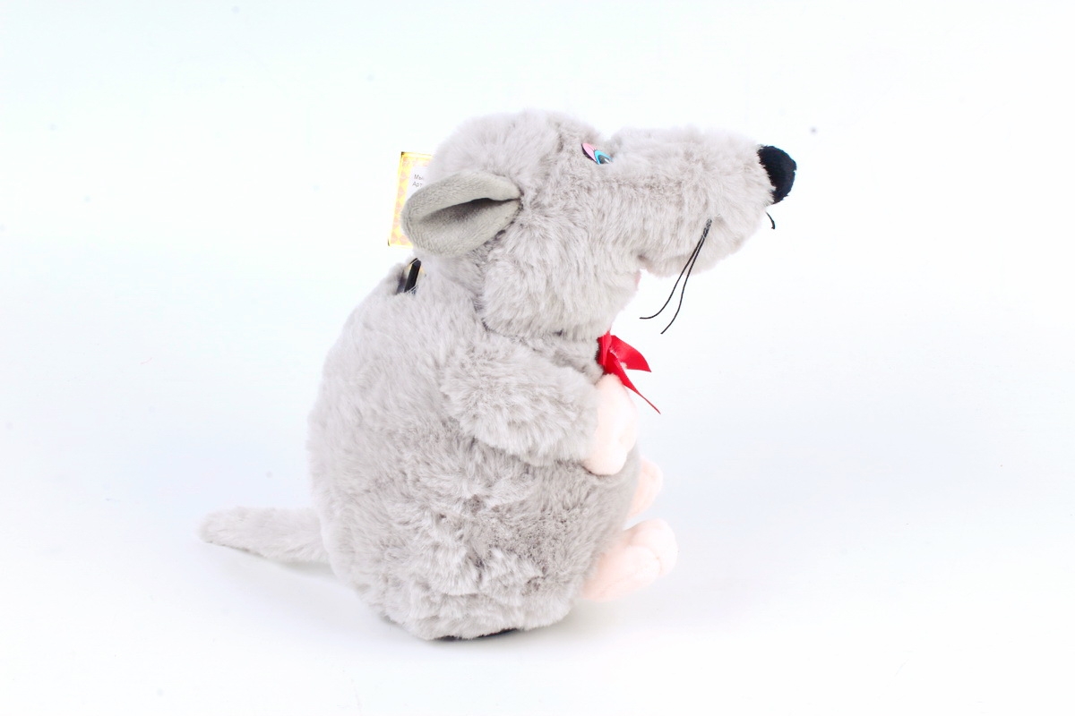 Игрушка мягкая-Мышь копилка серая Д-2188/20