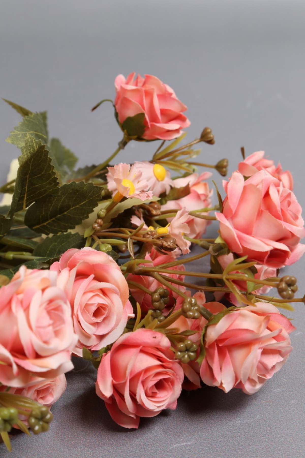 Искусственное растение - Розы дизайн розовая 40 см