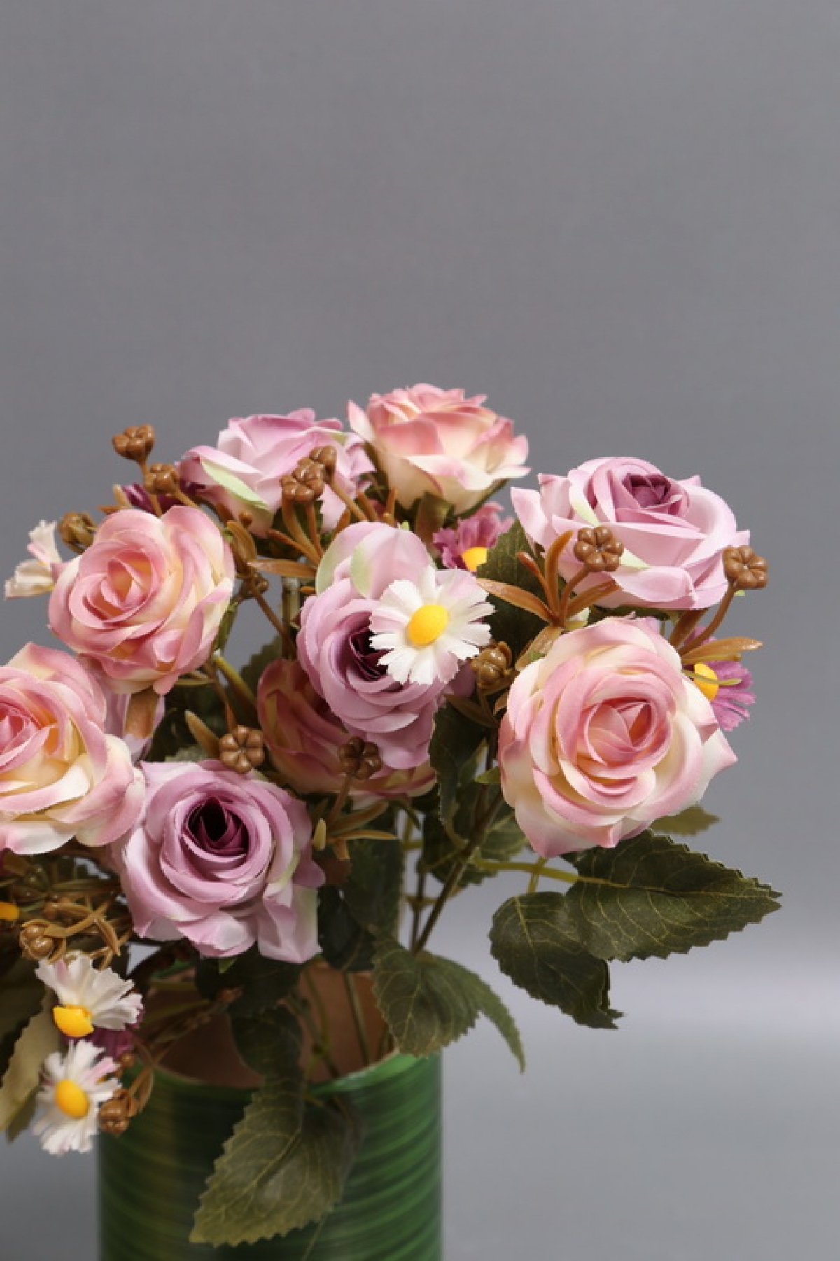 Искусственное растение - Розы дизайн сиреневая 40 см