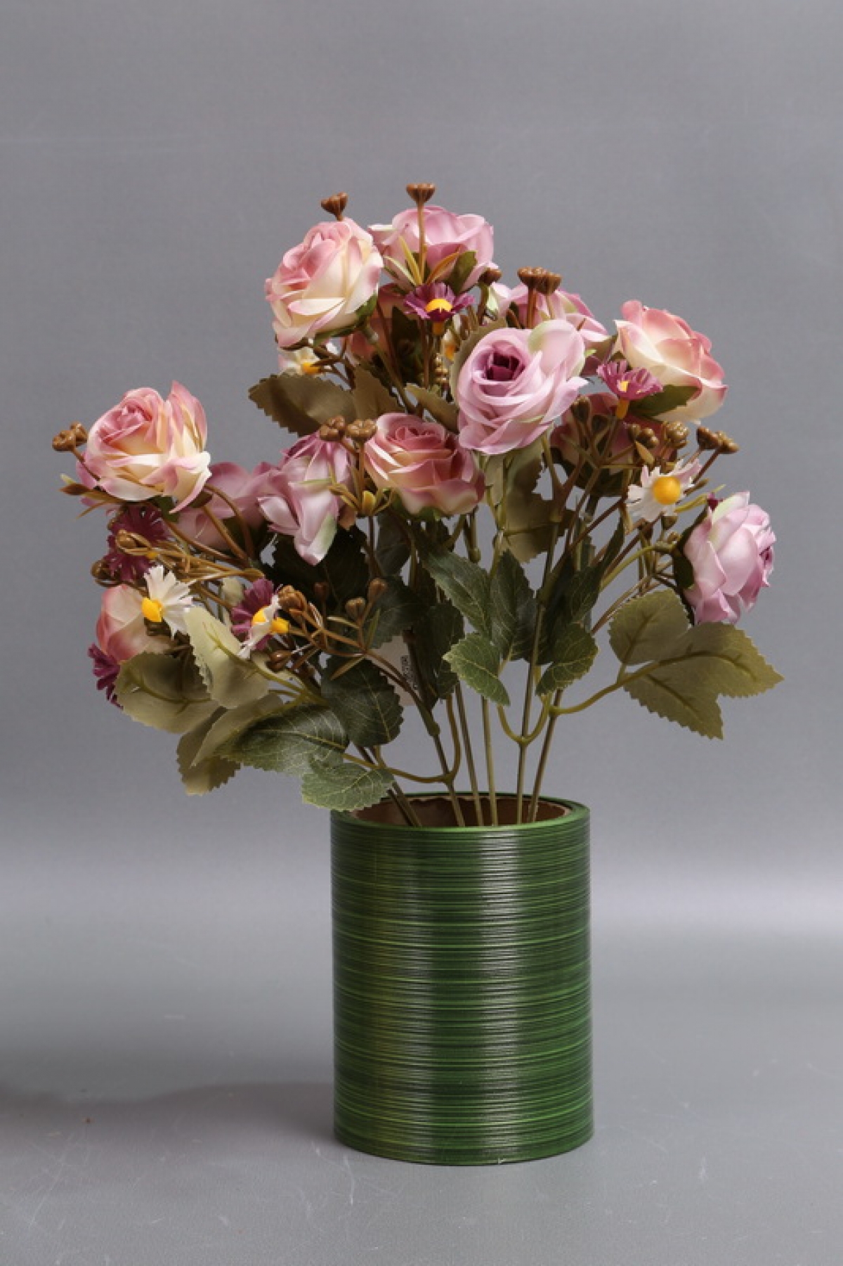 Искусственное растение - Розы дизайн сиреневая 40 см