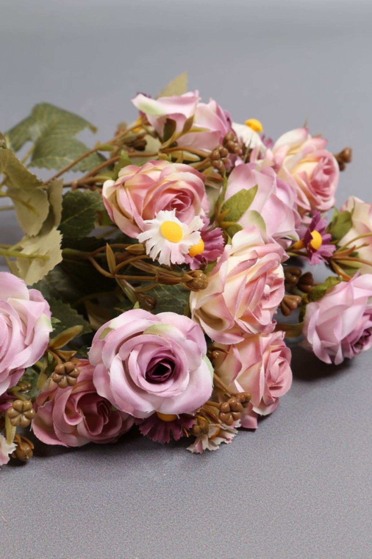 Искусственное растение - Розы дизайн сиреневая 40 см