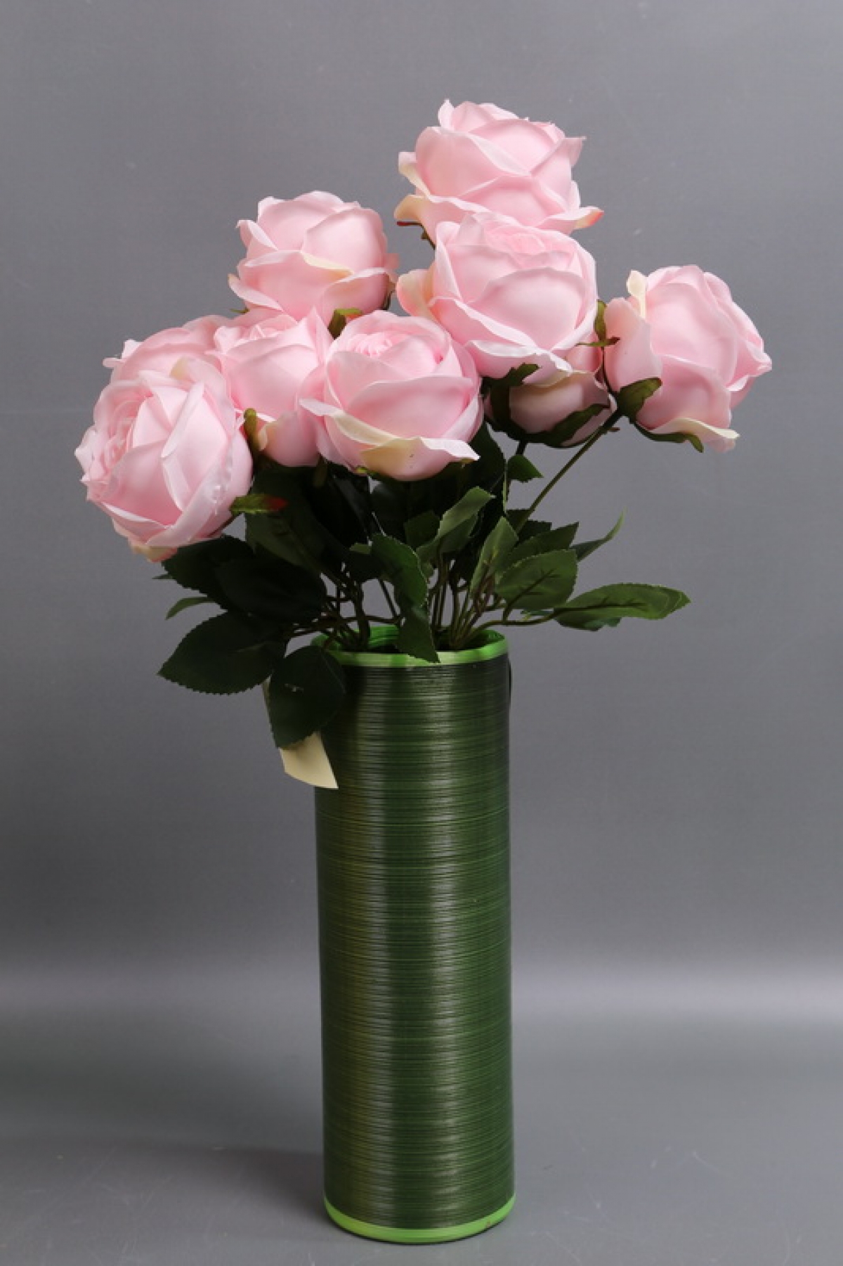 Искусственное растение - Розы Нежность 9 голов зефир 42 см