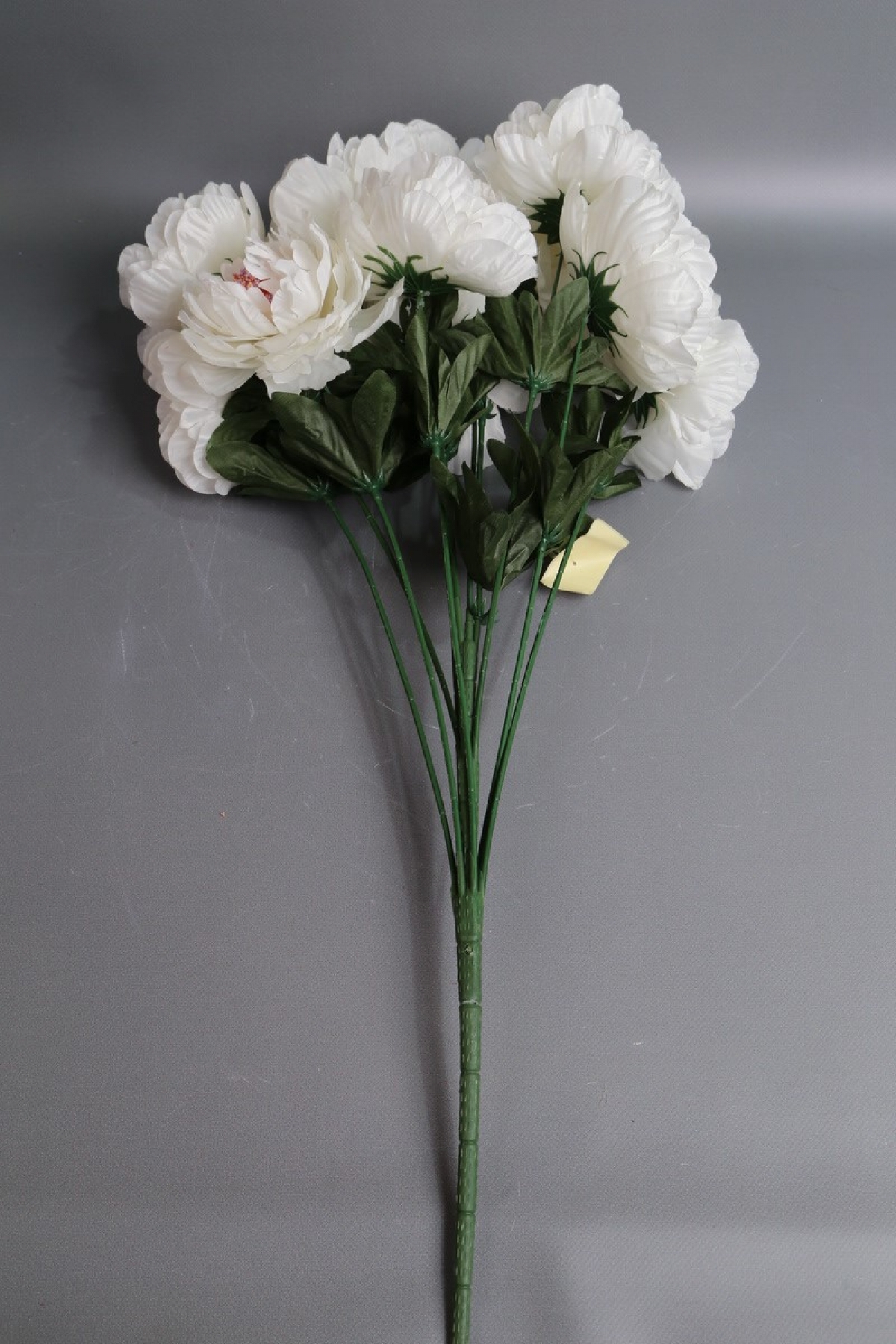 Искусственное растение - Ветка пиона 80см белая