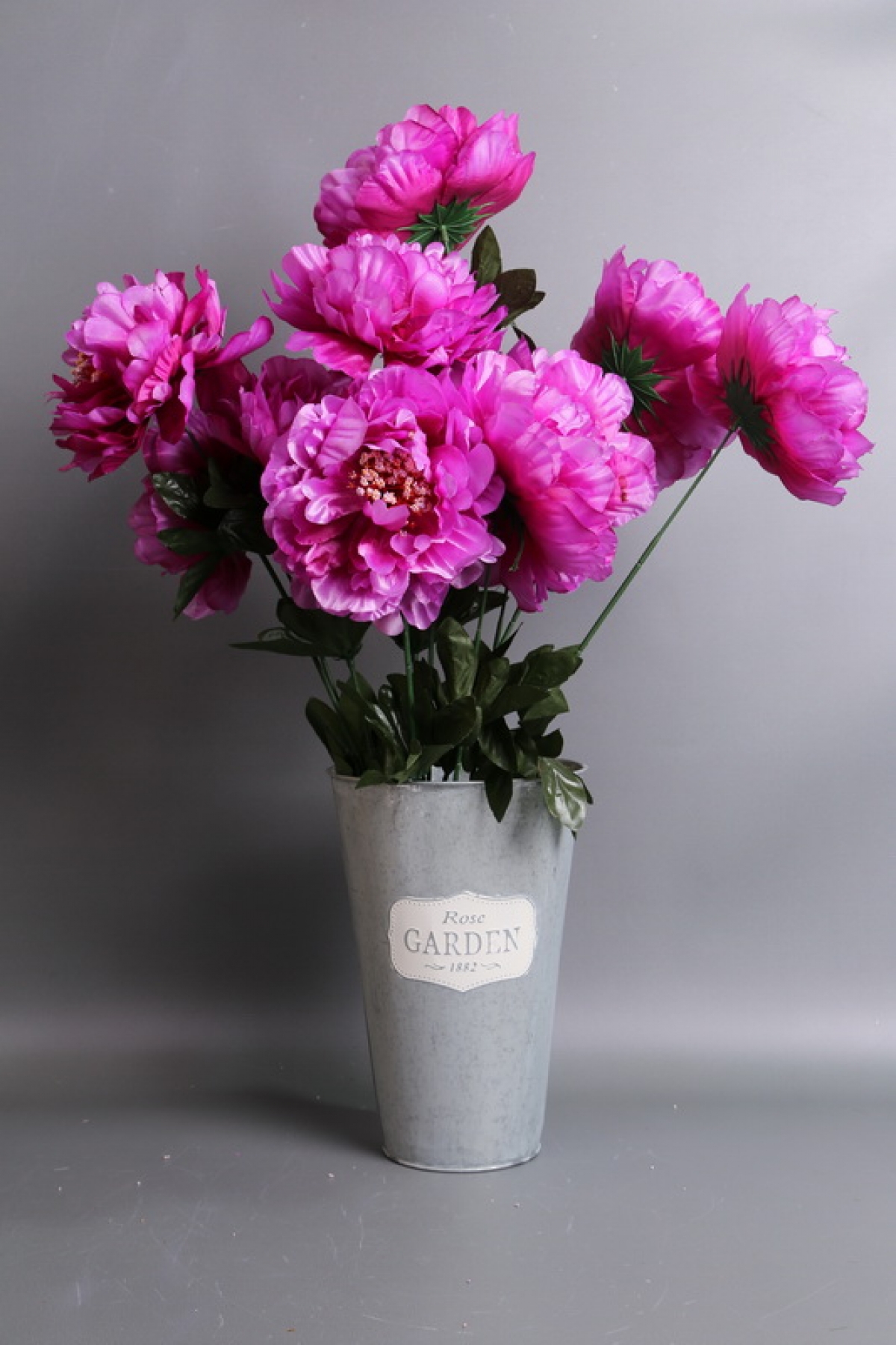 Искусственное растение - Ветка пиона 80см сирень