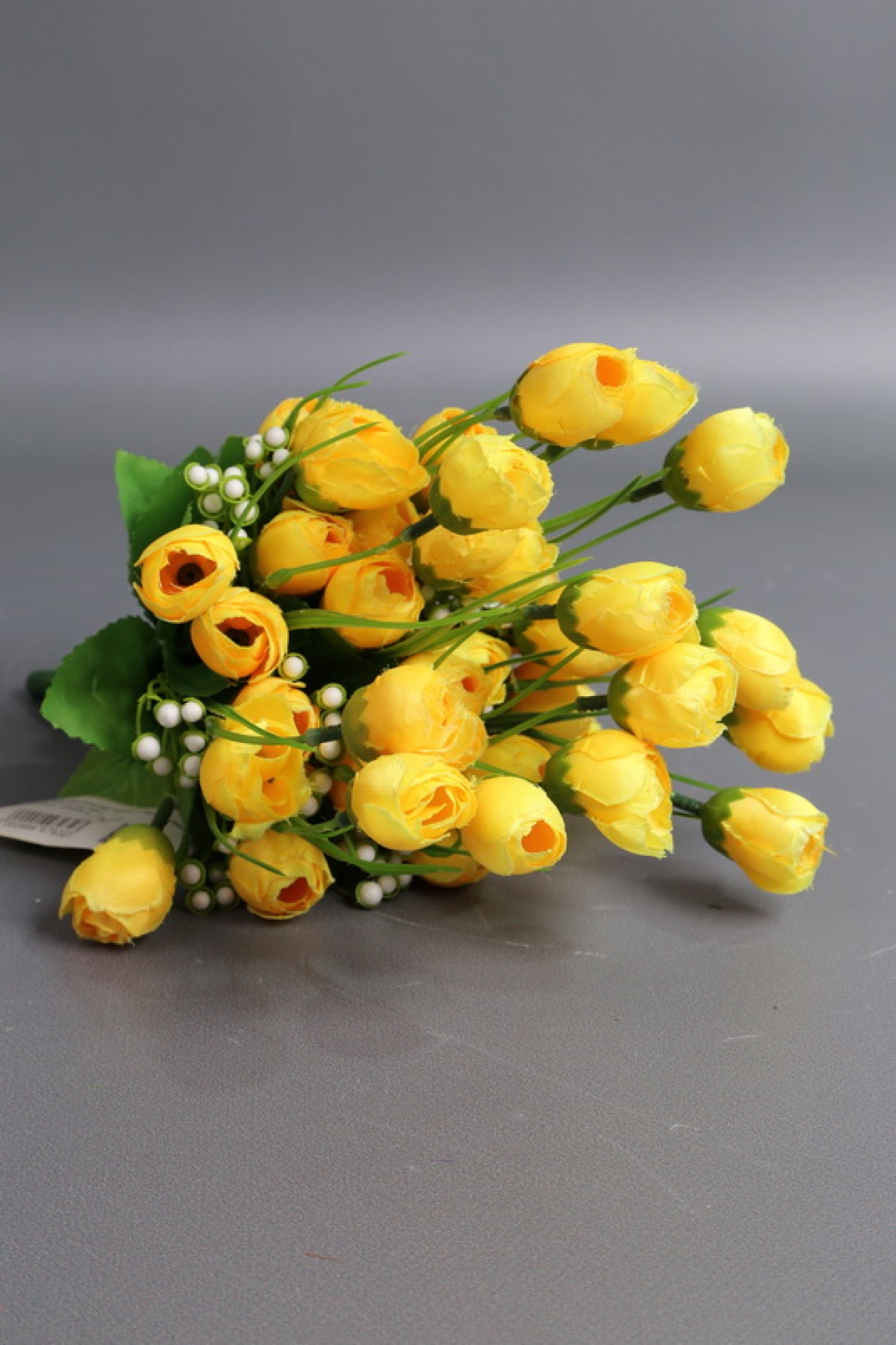 Искусственное растение -  Ранункулюс пышный 25 см желтый