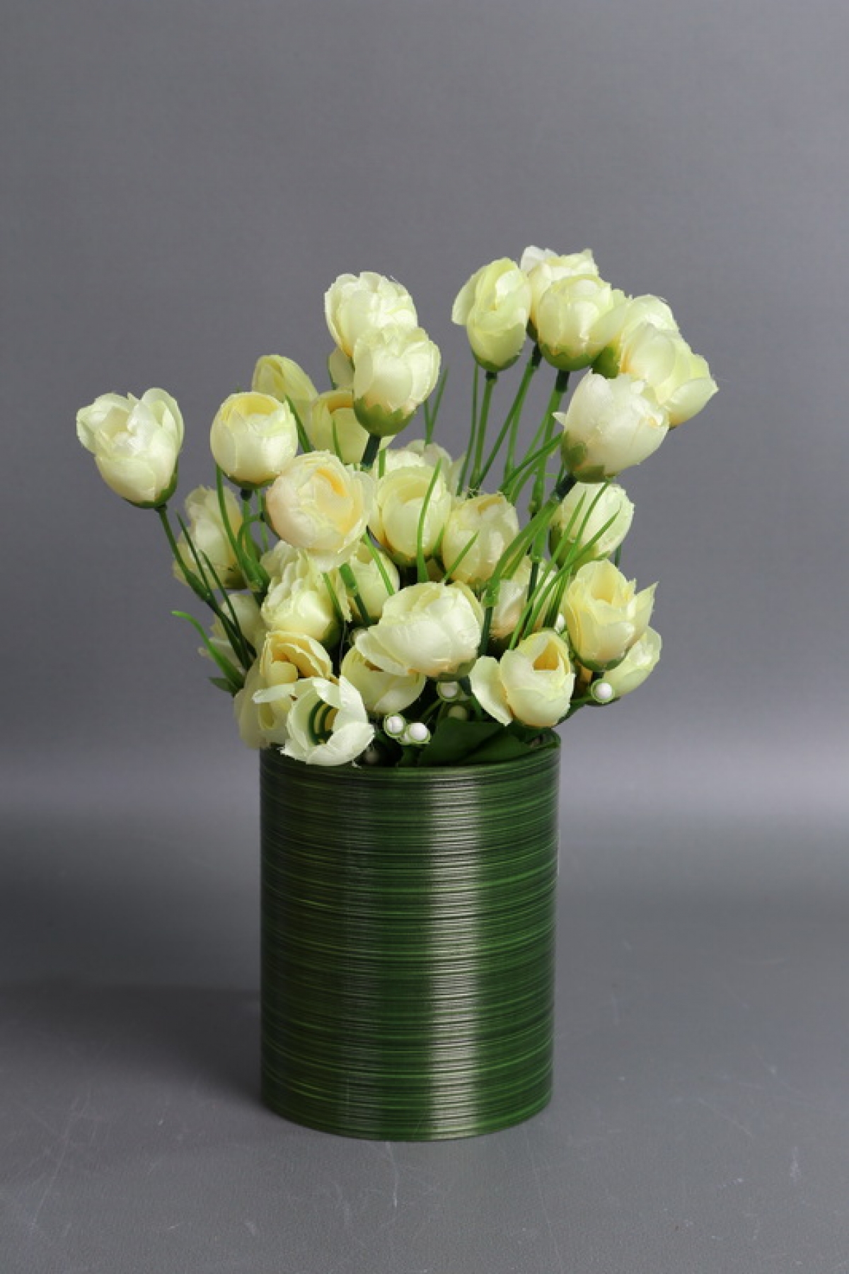 Искусственное растение -  Ранункулюс пышный 25 см шампань