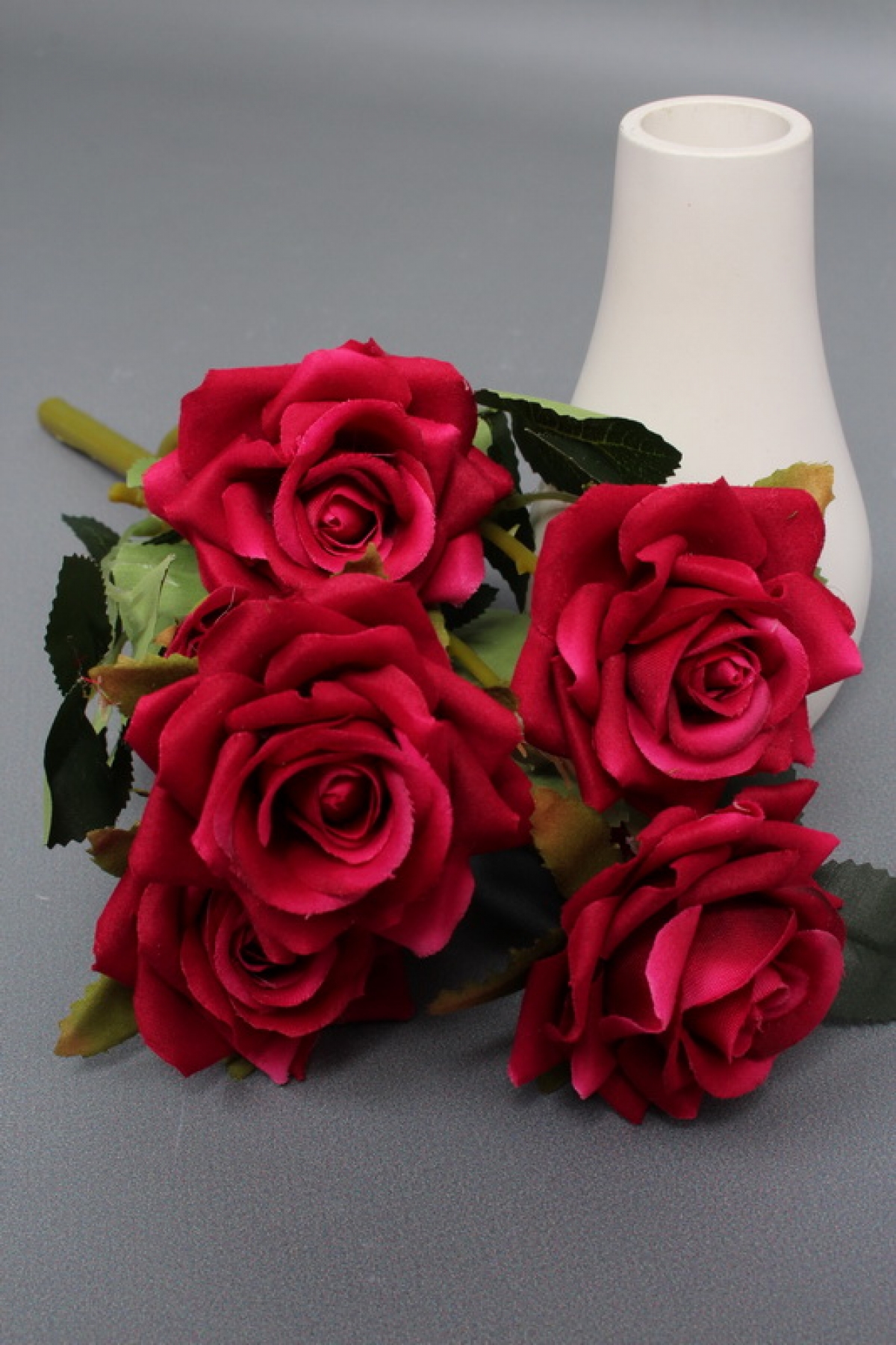 Искусственное растение -  Розы кустовые 30см фуксия