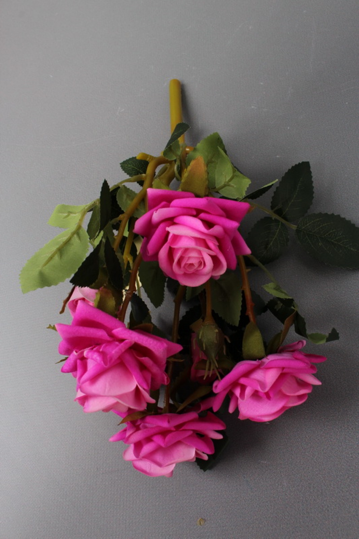 Искусственное растение -  Розы кустовые 30см малина