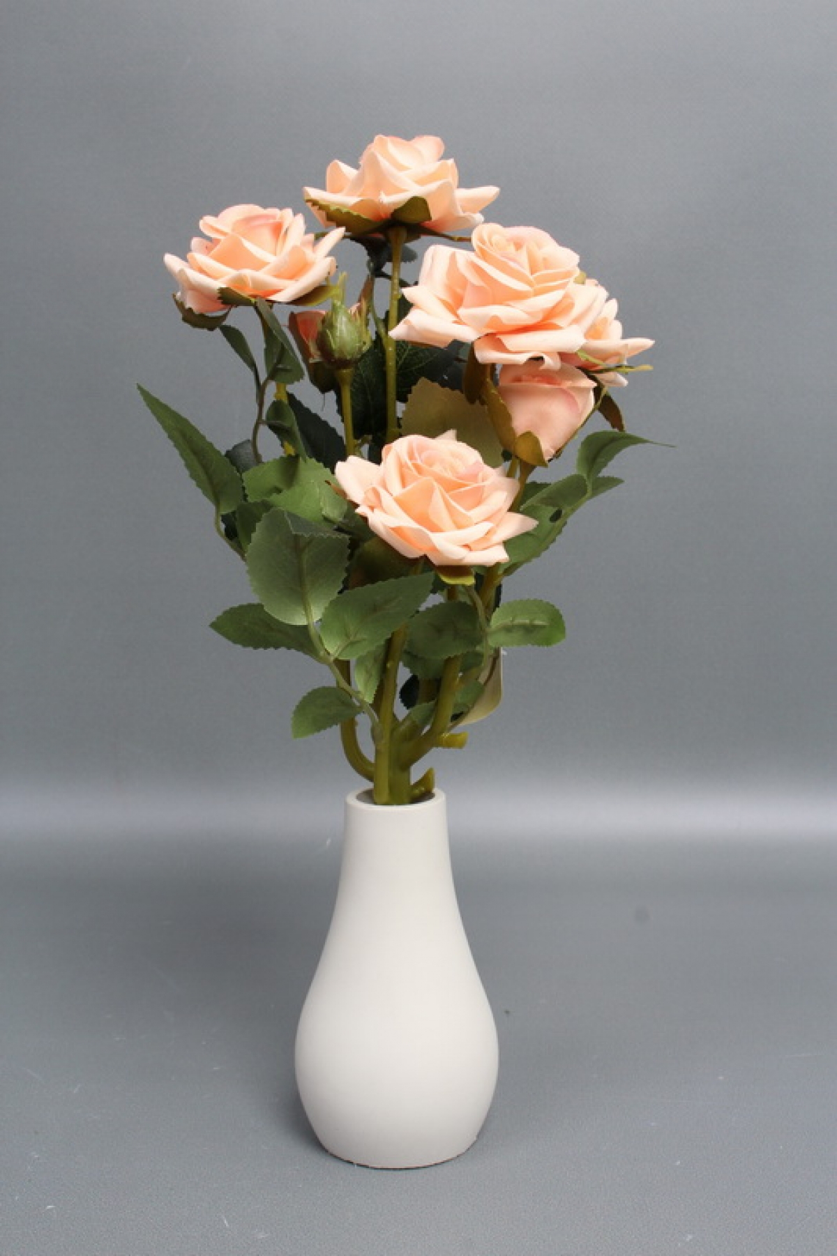 Искусственное растение -  Розы кустовые 30см персик