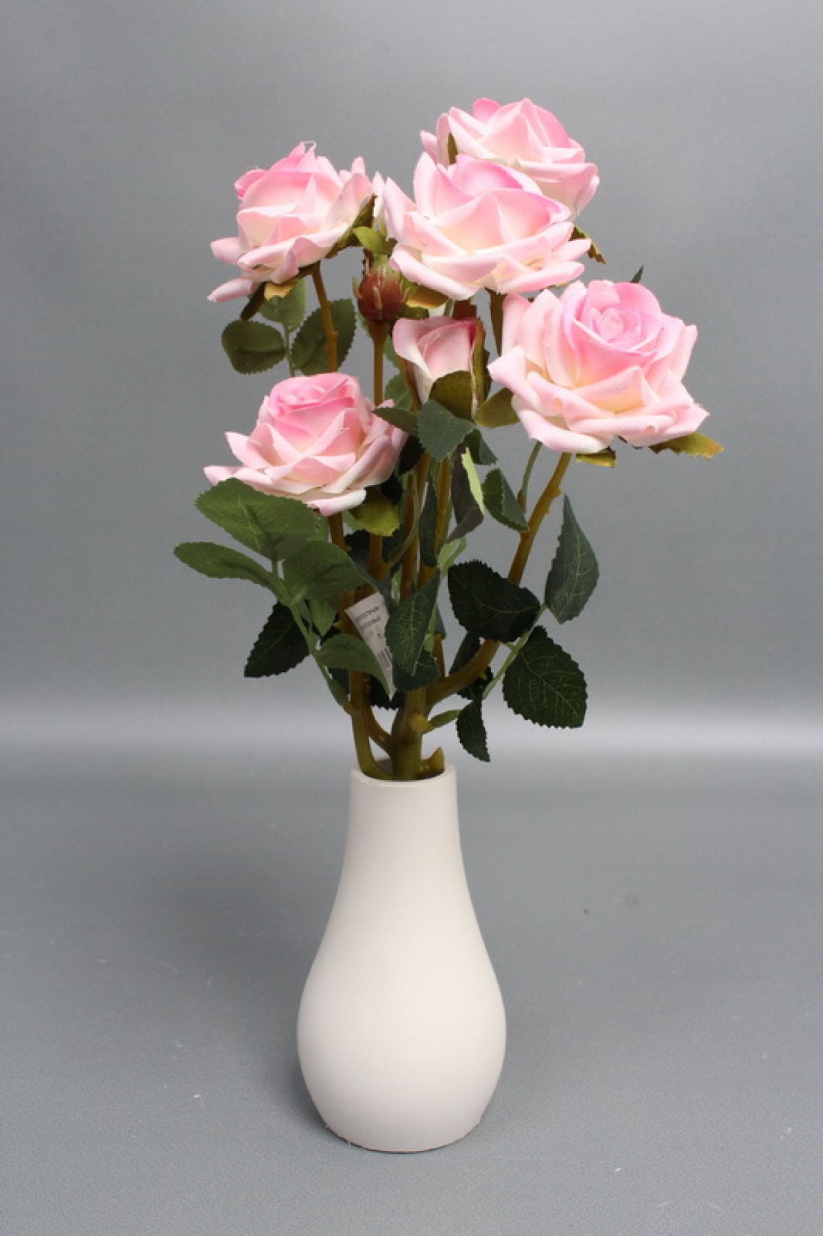 Искусственное растение -  Розы кустовые 30см розовый