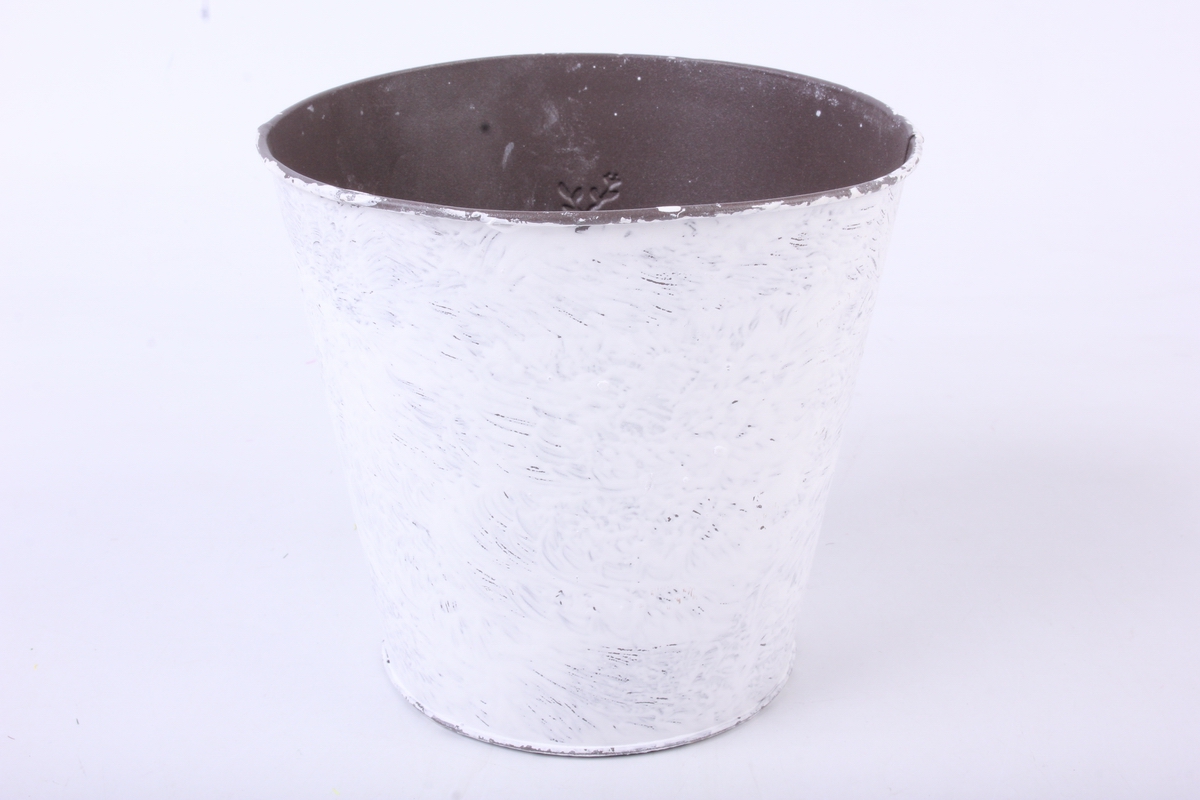 кашпо из металла jardin с птичкой h=14,5 d=11/15,5cm py7112