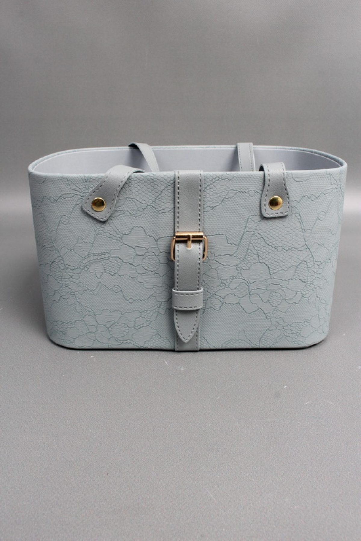 Коробка для цветов "Стильное решение" 24*15*14,5, 1 шт., голубой 6662М