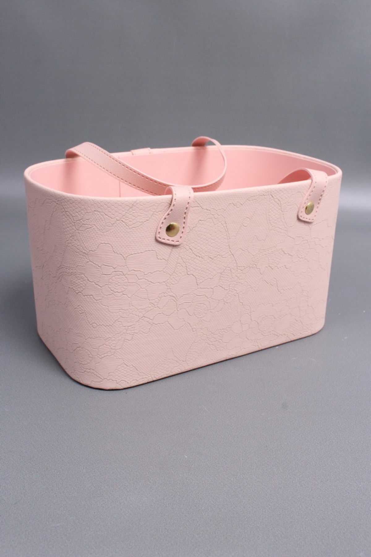 Коробка для цветов "Стильное решение" 24*15*14,5, 1 шт., св.розовый 6655М