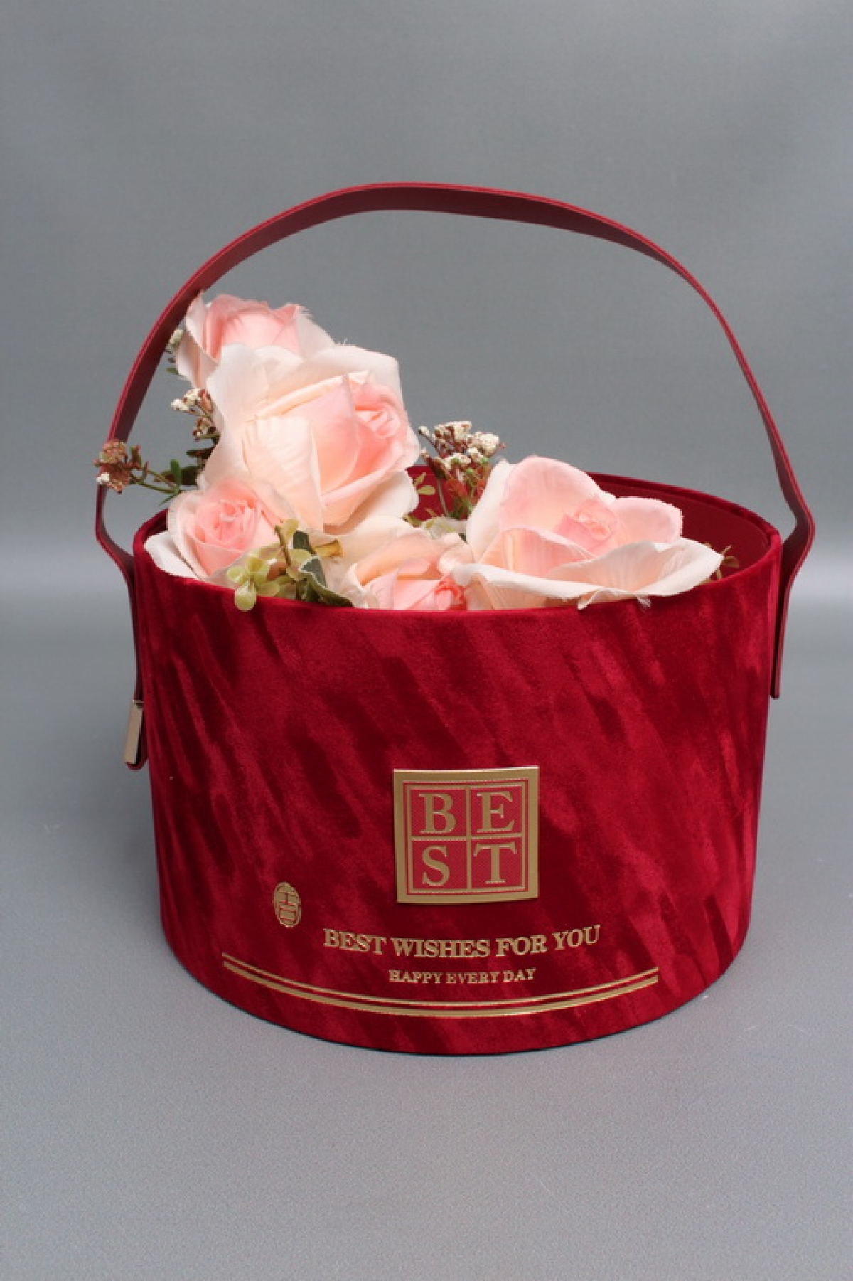 Коробка подарочная 22*22*14, красный 8031М