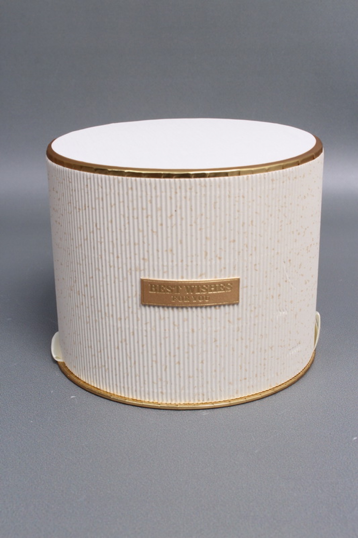 Коробка подарочная "Коллекция роскоши" D15,8*H12,6, 1 шт., молочный 6723М