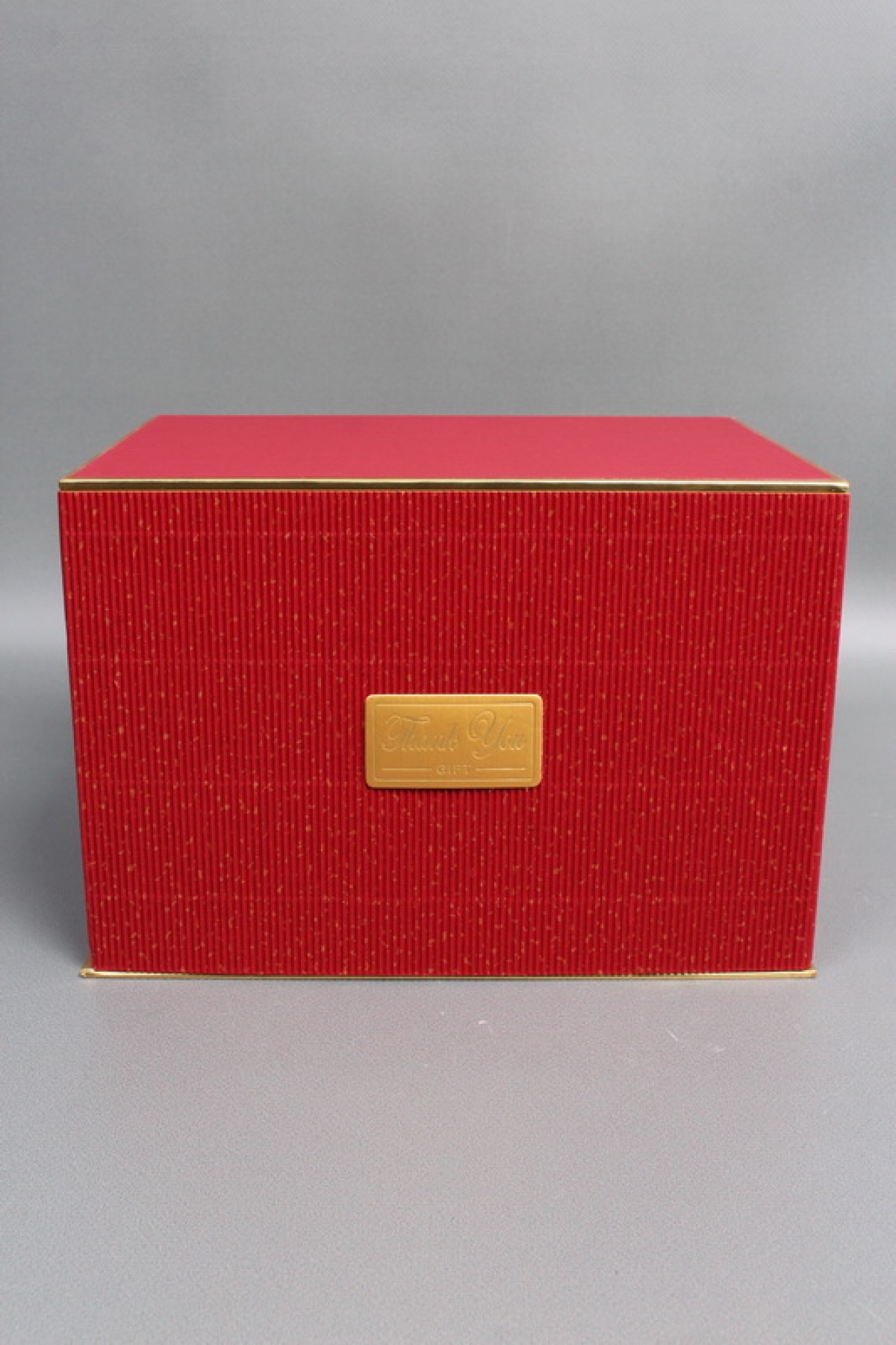 Коробка подарочная одиночная 1шт -  "Изящество" 24*17*16,5,  красная  6693М