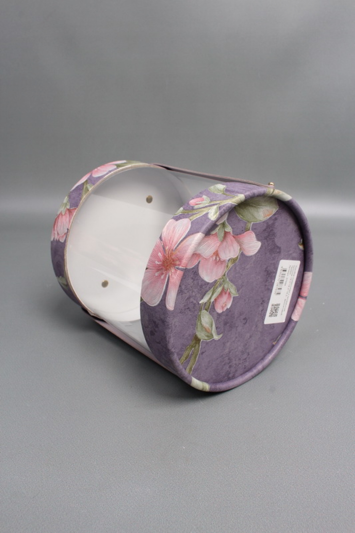 Коробка подарочная с прозрачным куполом 16,4*16,4*18,2,  фиолетовый 7935М