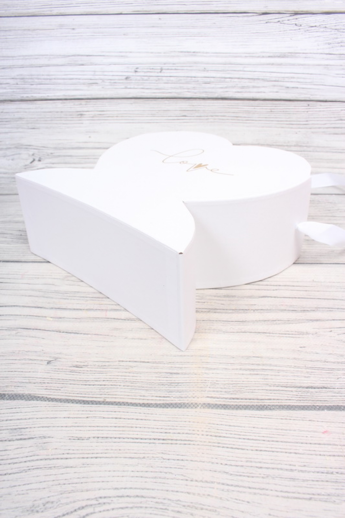 Коробка-кашпо подарочная Сердце, 22,5*9*23,4cm, белый  2161Н