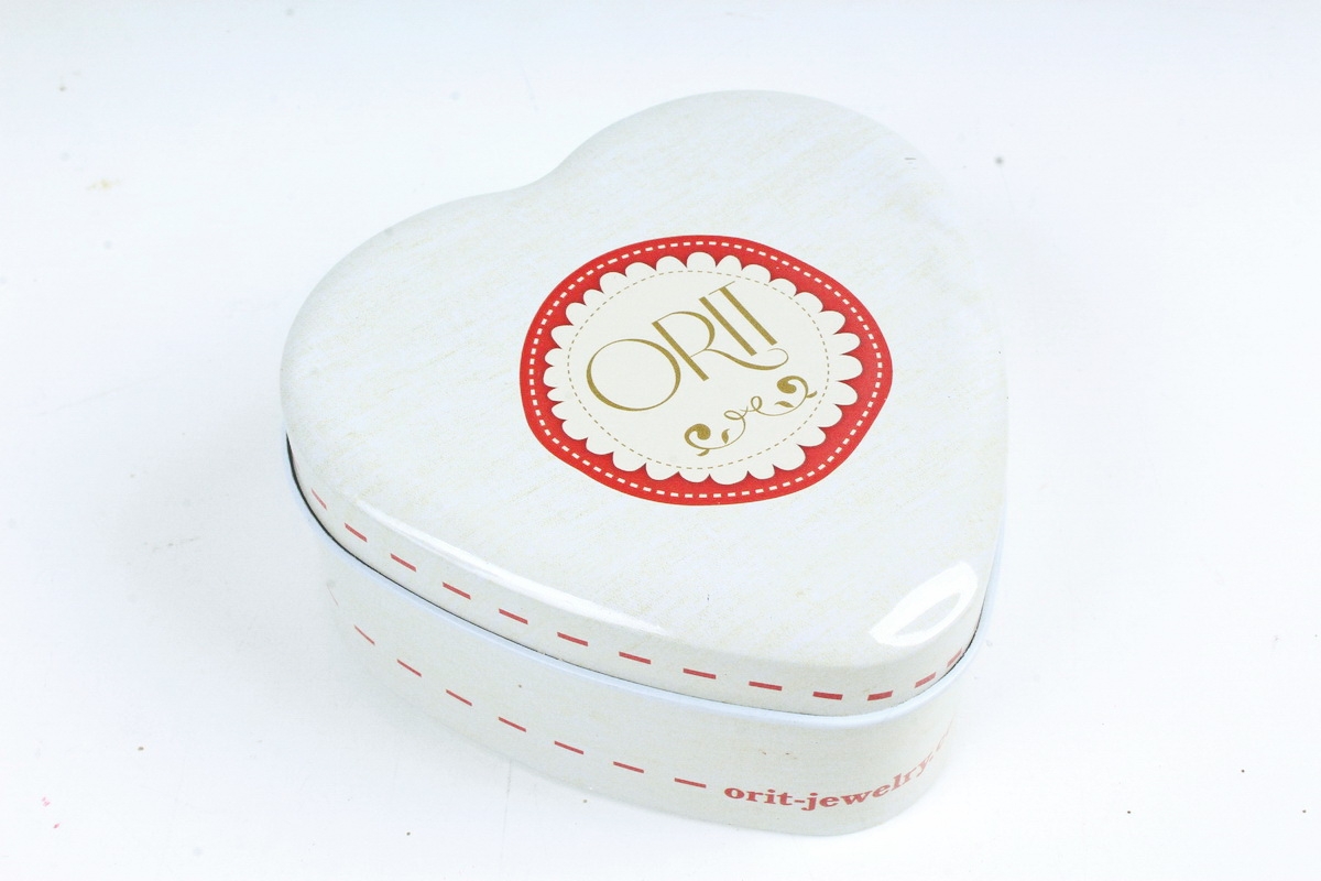 Коробочка металл Сердце прованс (Микс)  9P7787   5210