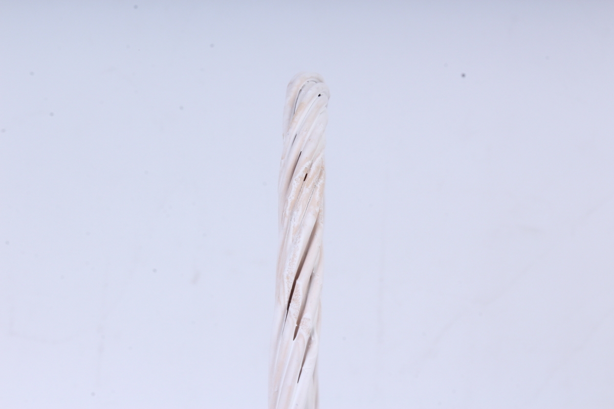 Корзина (ива) Круг белая  КС-391