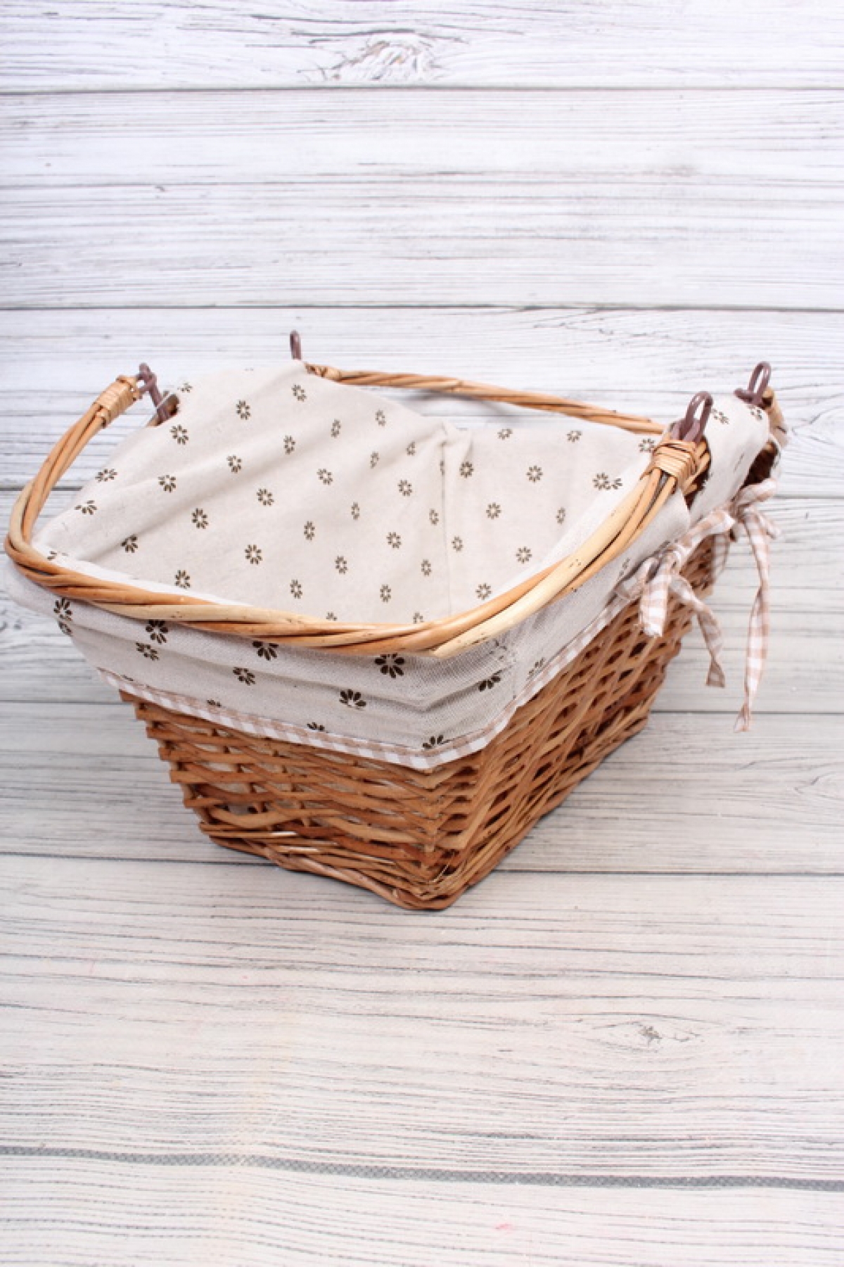 Корзина из ивы 38*23*21, прямоугольник, натуральный 4471Н