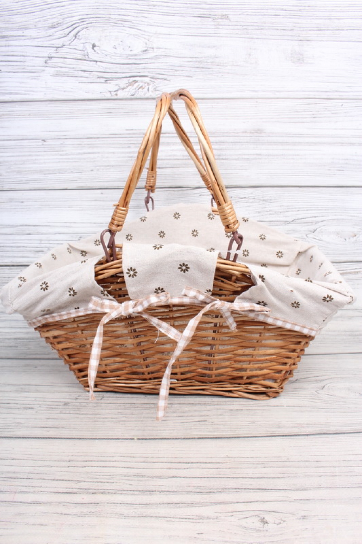 Корзина из ивы 38*23*21, прямоугольник, натуральный 4471Н