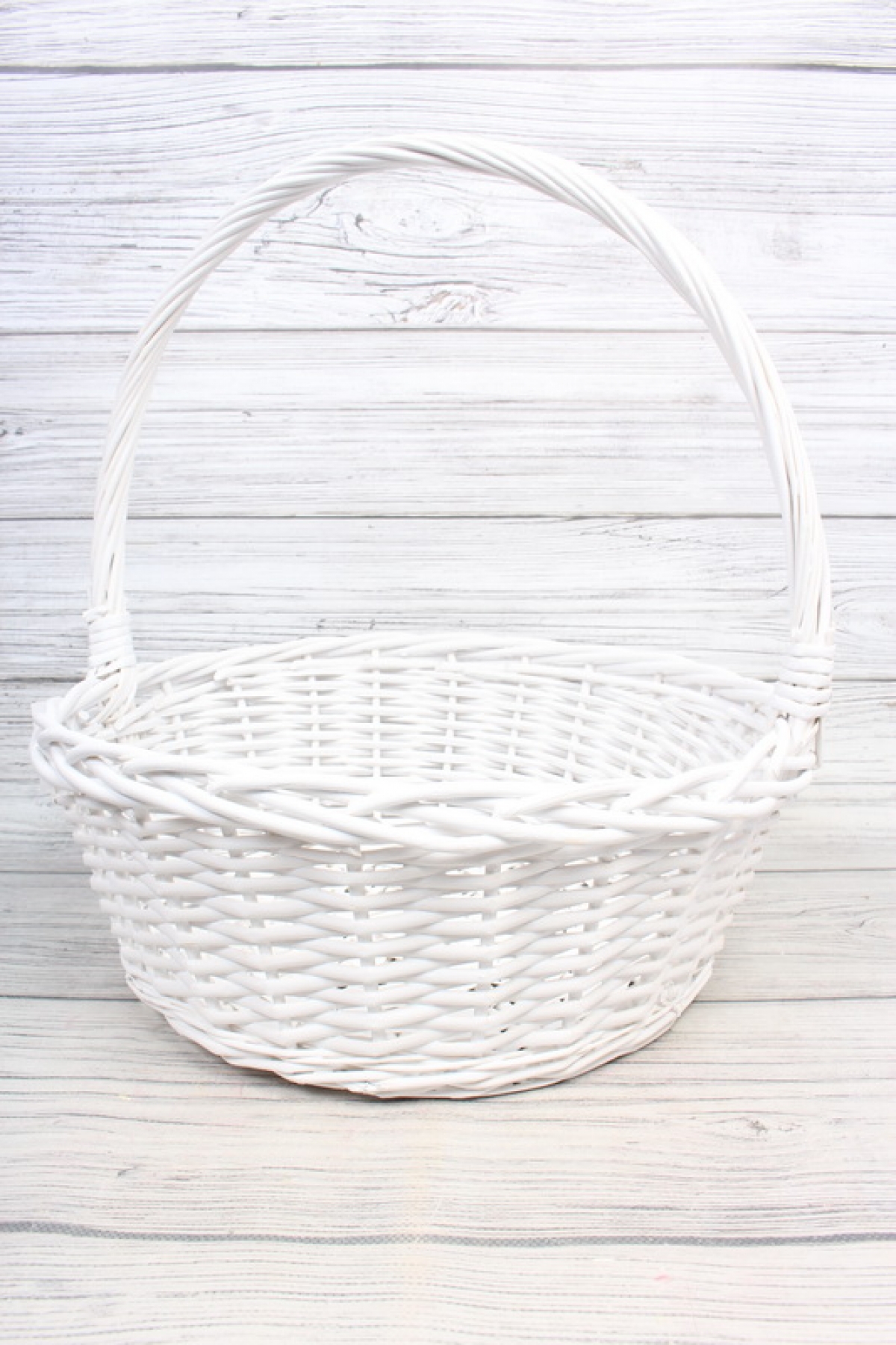 Корзина из ивы 38*13*38, S. круг, белый 2239Н