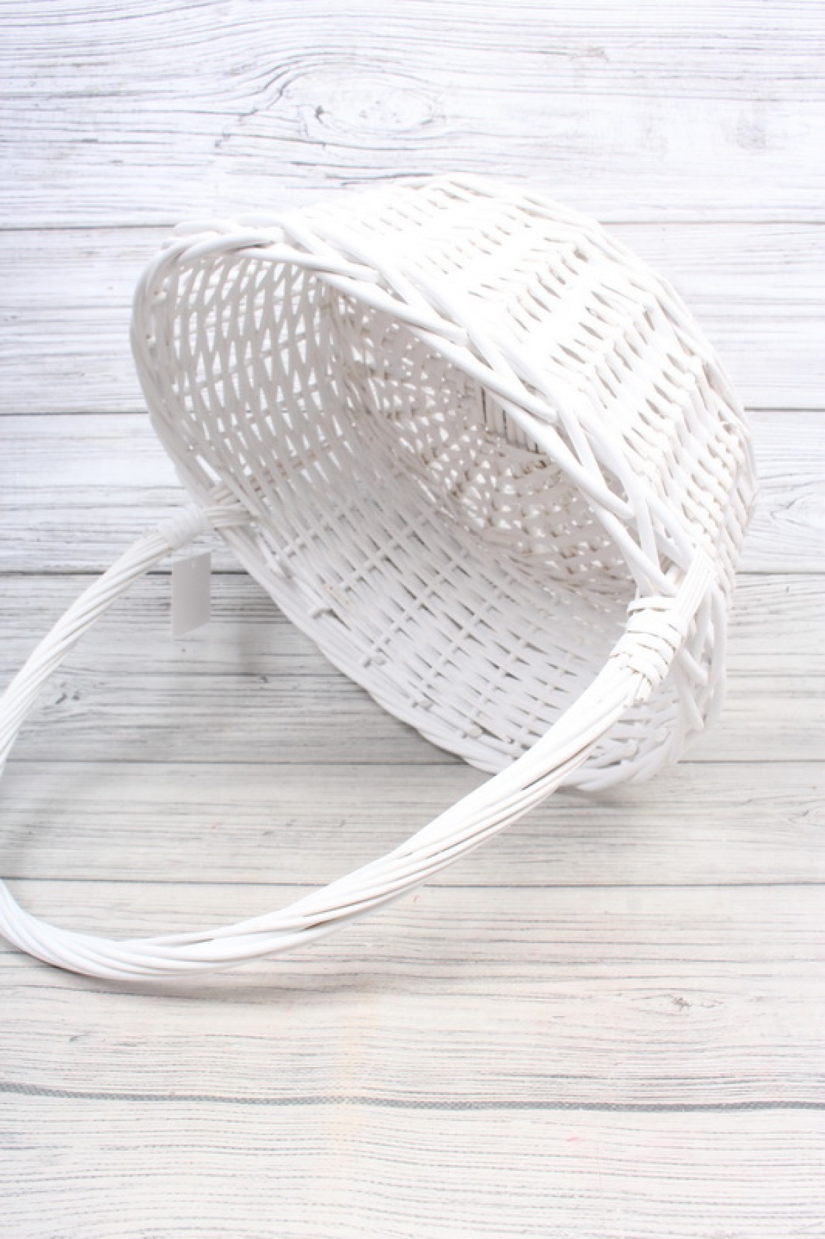 Корзина из ивы 38*13*38, S. круг, белый 2239Н