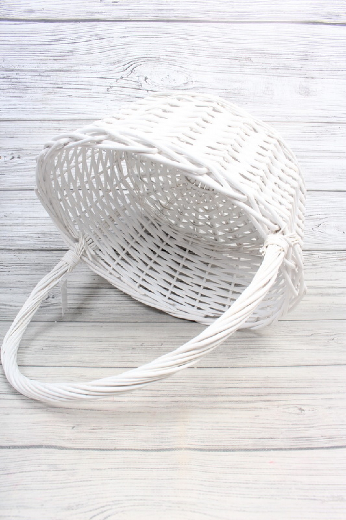 Корзина из ивы 41*16*41, S. круг, белый 2222Н