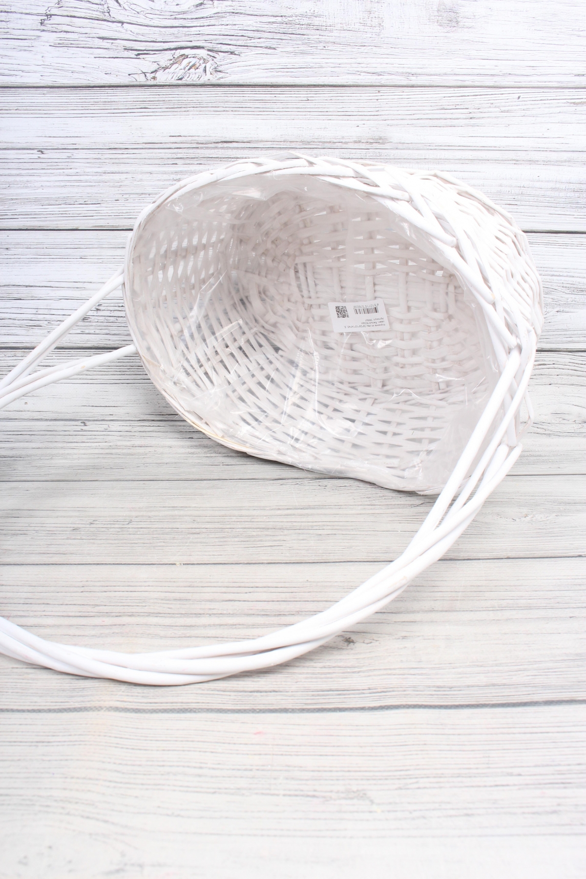 Корзина из ивы 39*29*10*14*46, S. овал, белый 6039Н
