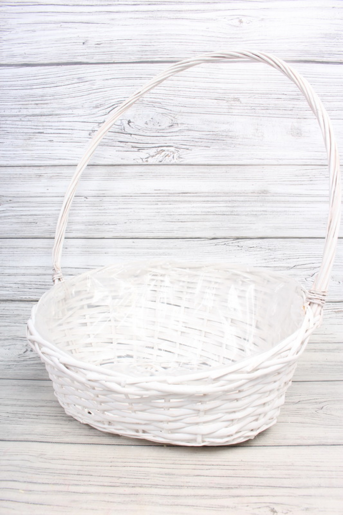 Корзина из ивы 44*34*11*16/20  B32*22, S. овал, белый 6008Н
