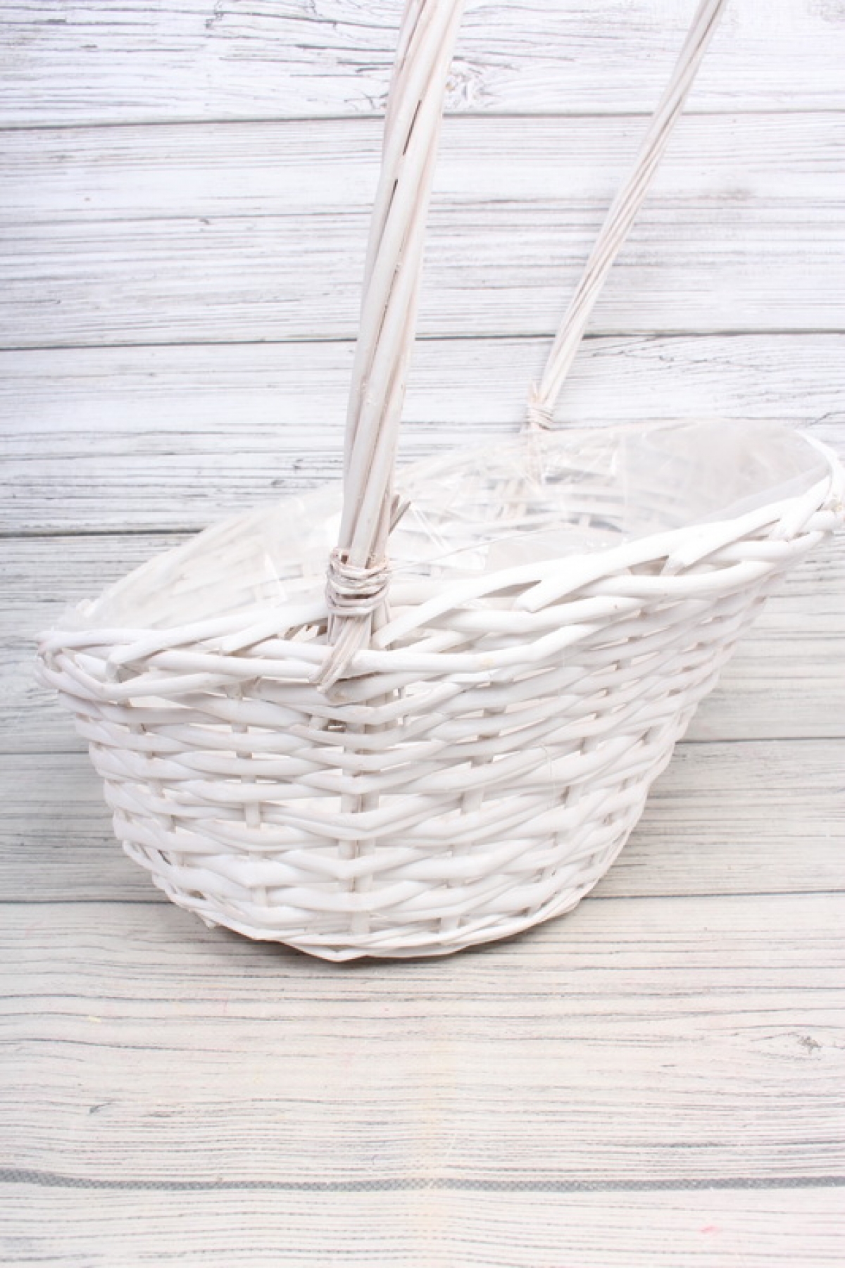 Корзина из ивы 44*34*11*16/20  B32*22, S. овал, белый 6008Н