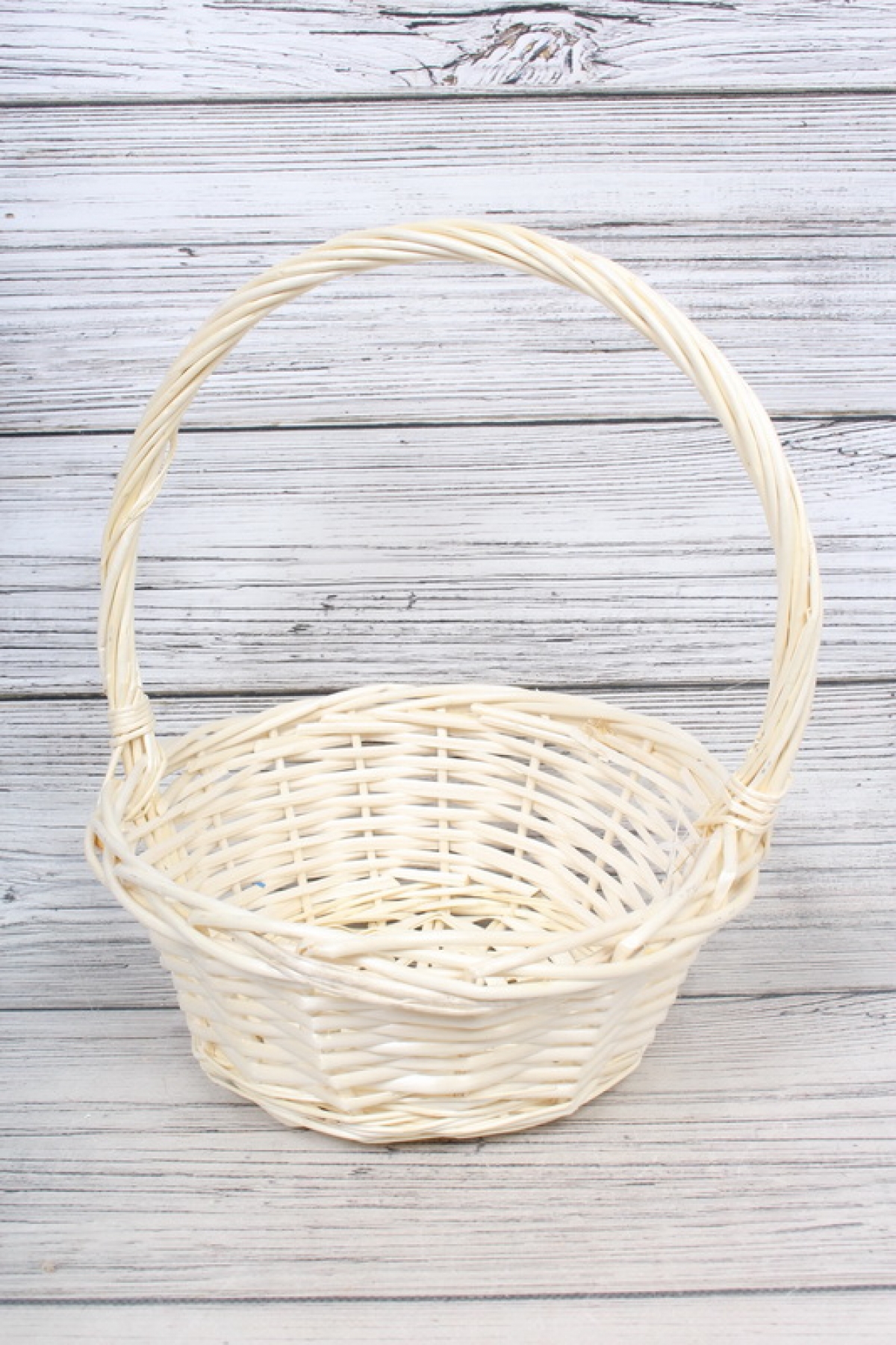 Корзина из ивы, круг, 25*25*H10/30см, натуральный 8417Н
