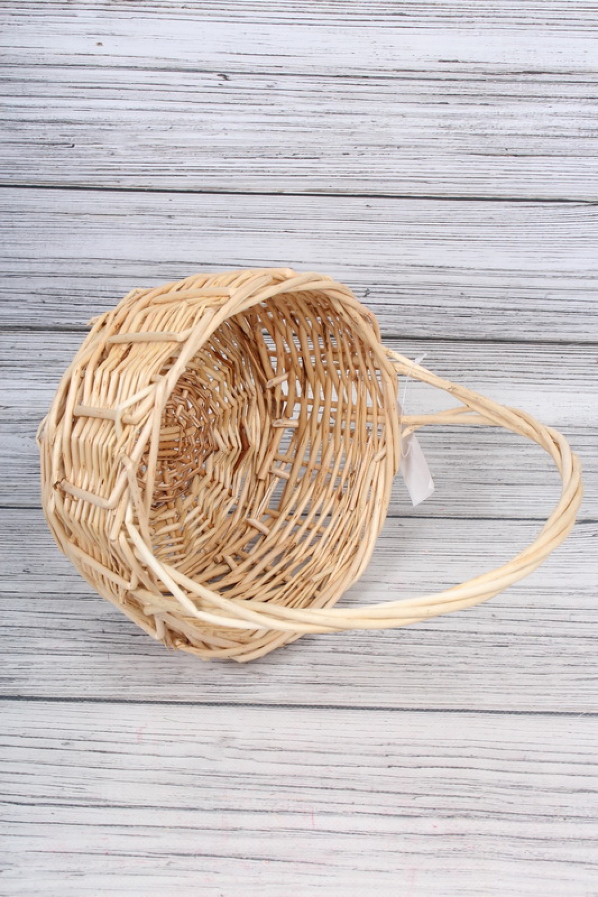 Корзина из ивы- Круглая 20*10*25 см  натуральный 6625М