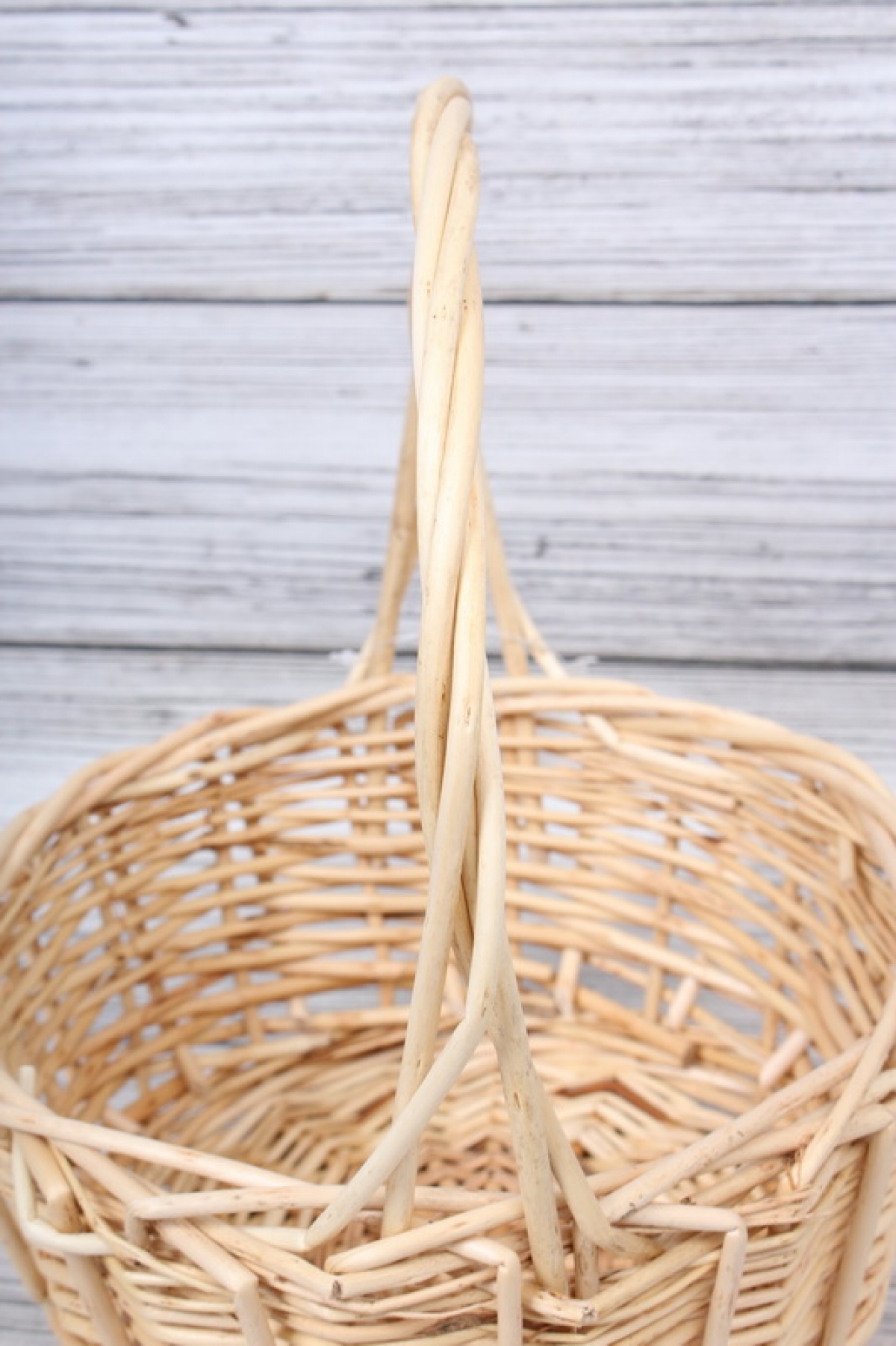 Корзина из ивы- Круглая 20*10*25 см  натуральный 6625М