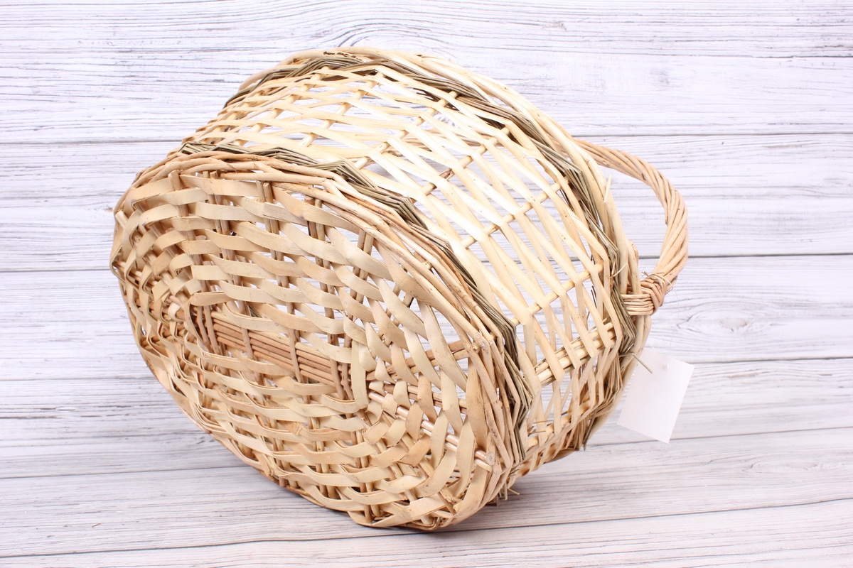 Корзина из ивы  Овал D=40*35 H15*HH40  4129