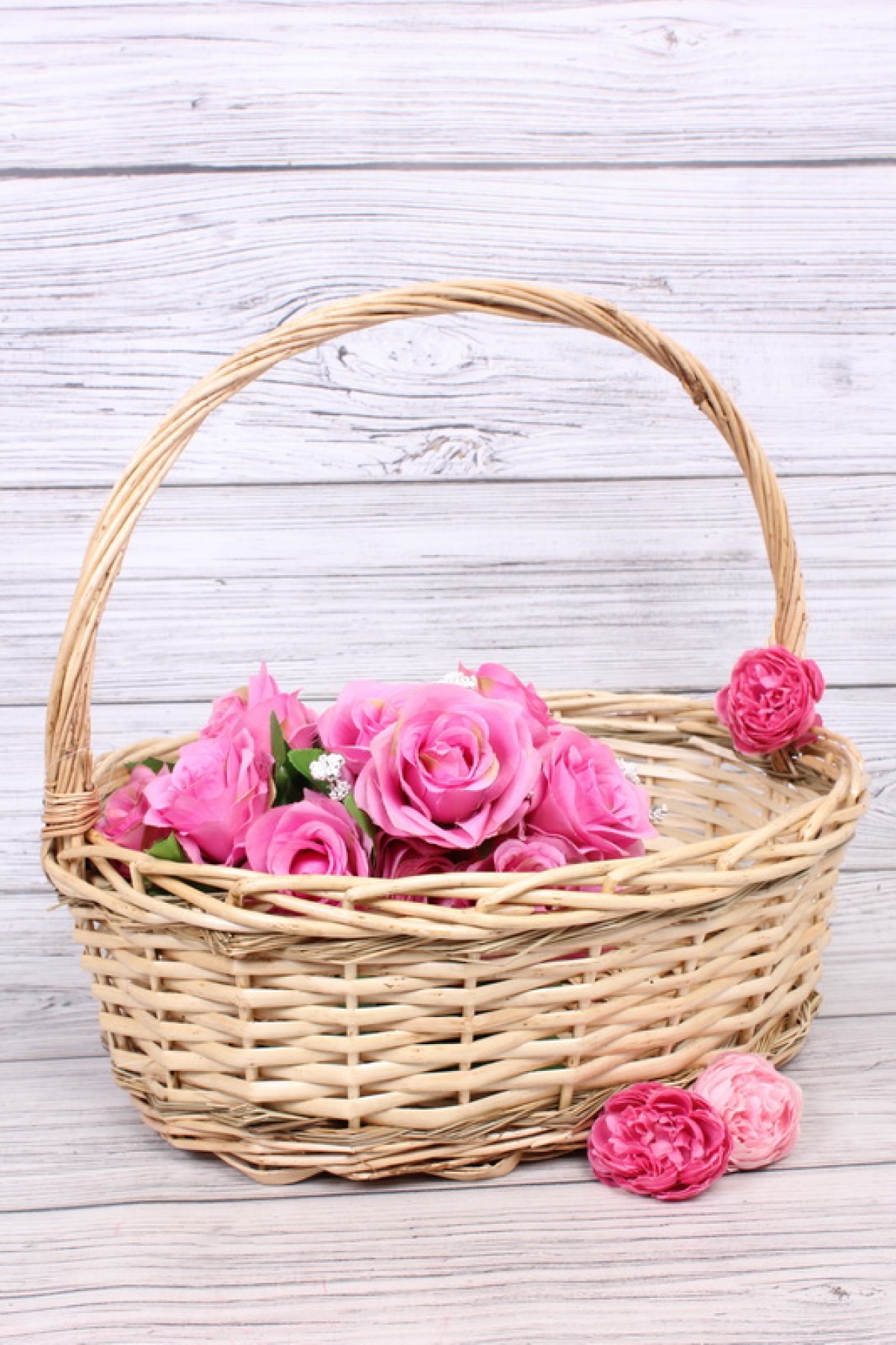 Корзина из ивы  Овал D=40*35 H15*HH40  4129