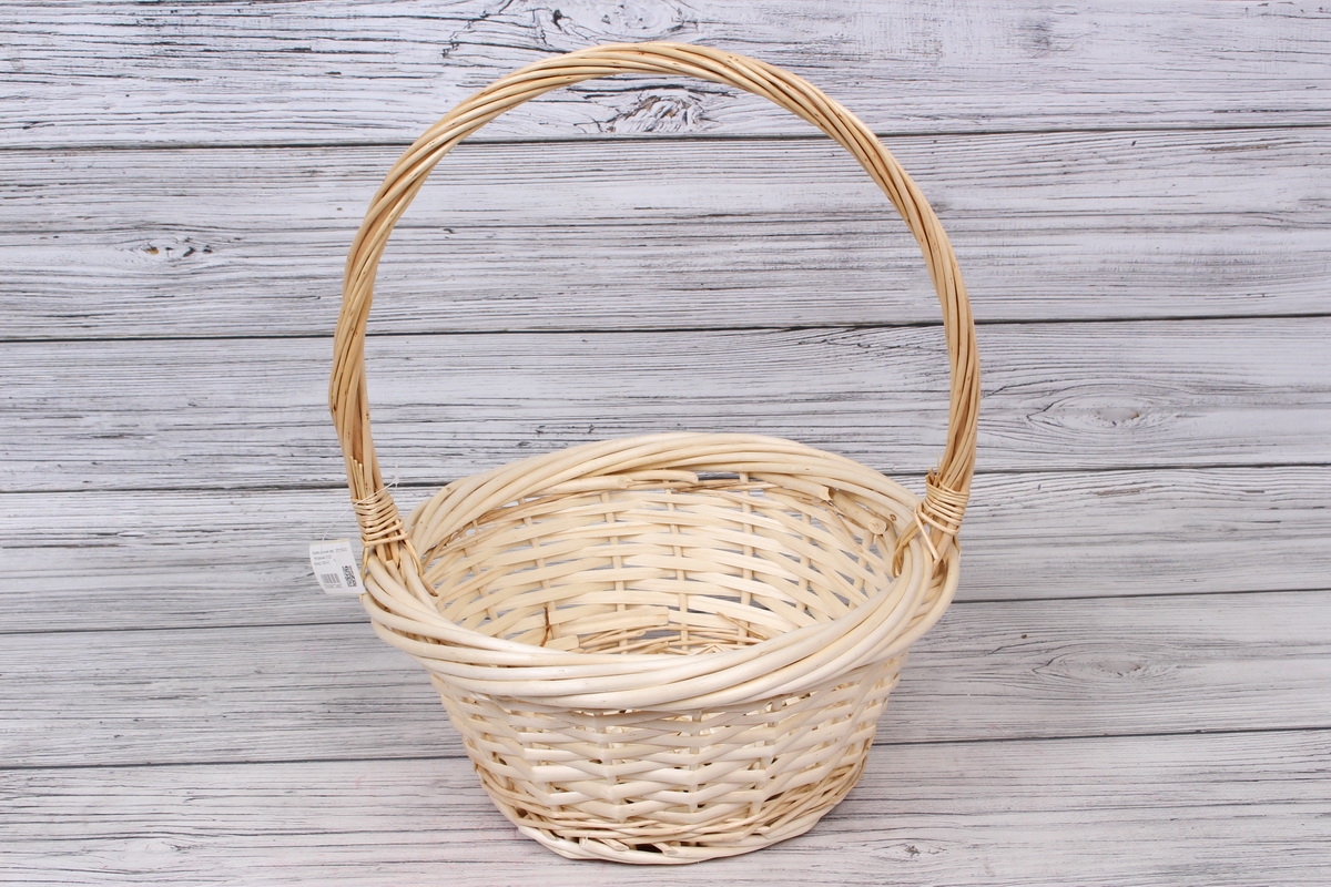 Корзина одиночная (ива) -  28*12*40CM   Натуральная 8103Л