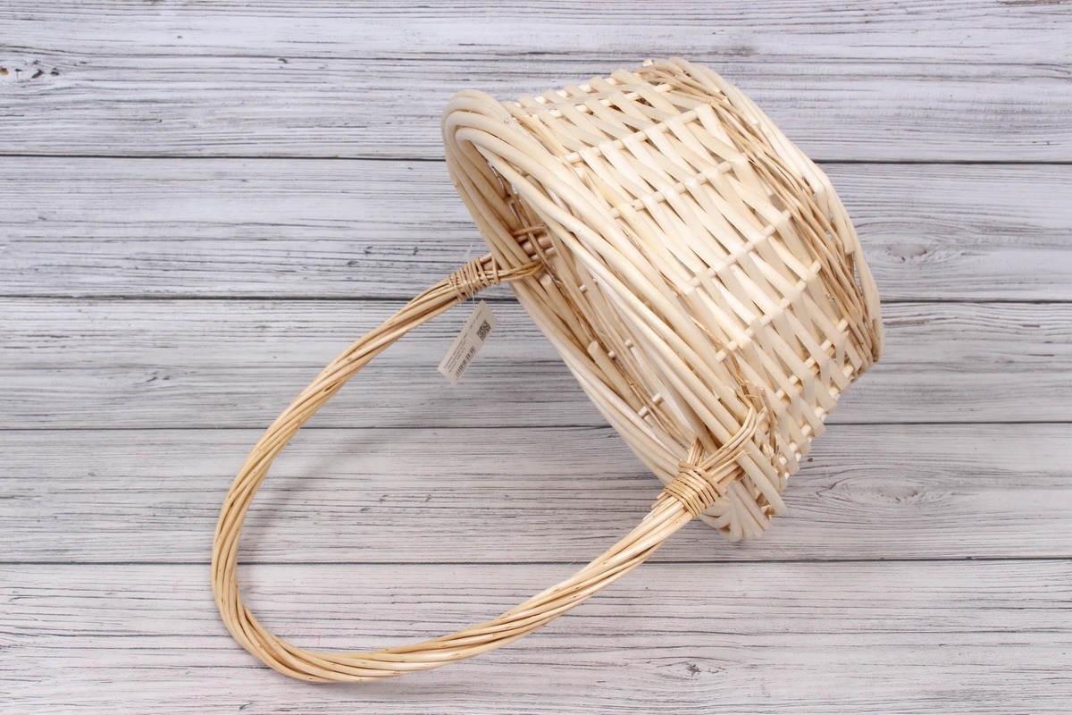 Корзина одиночная (ива) -  28*12*40CM   Натуральная 8103Л