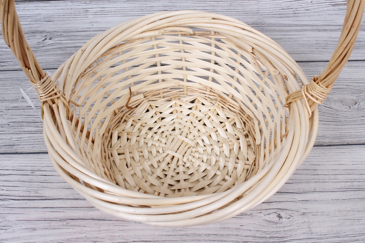 Корзина одиночная (ива) -  28*12*40CM   Натуральная 8103Л