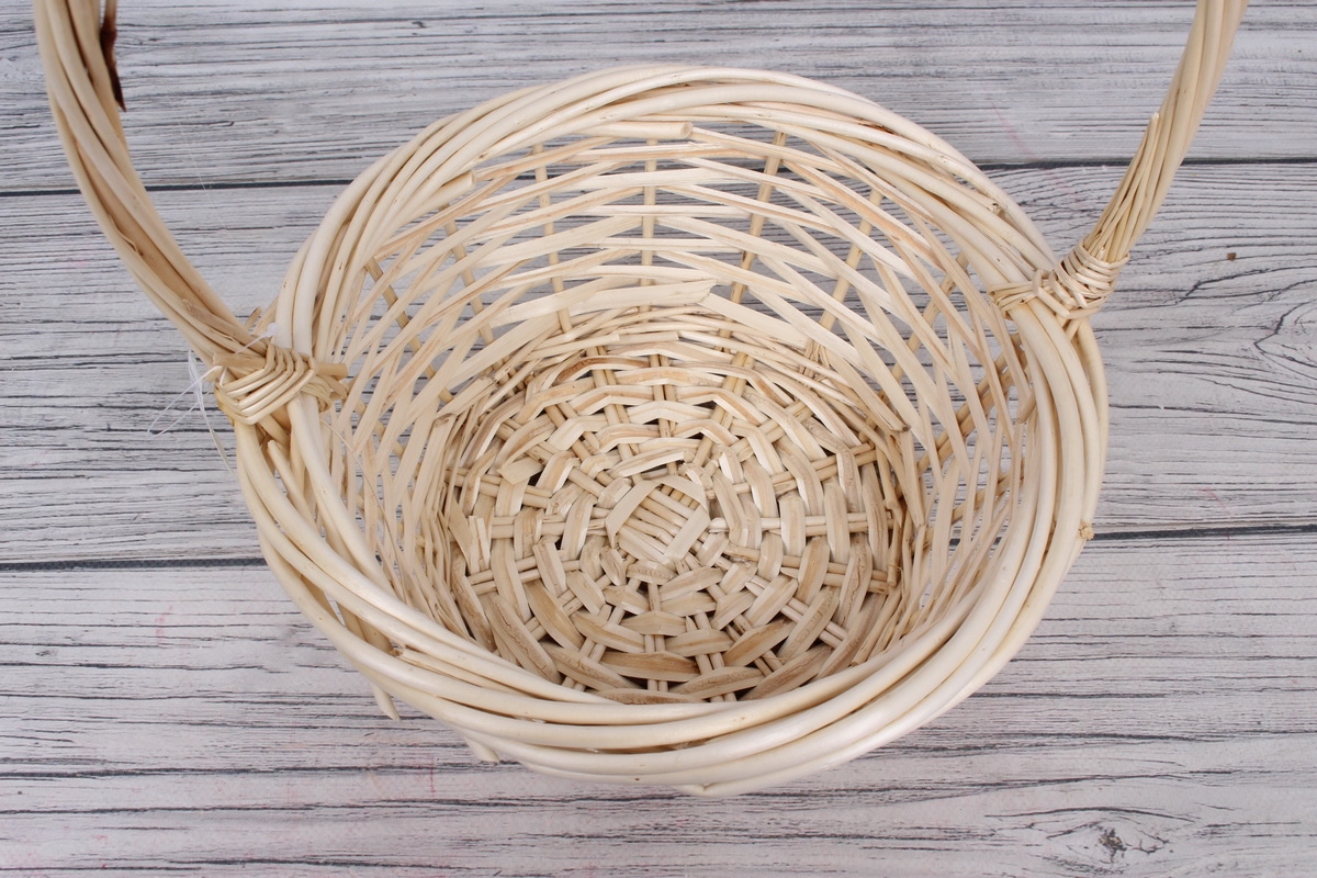 Корзина одиночная (ива) -  21*11*34CM   Натуральная 8103Л