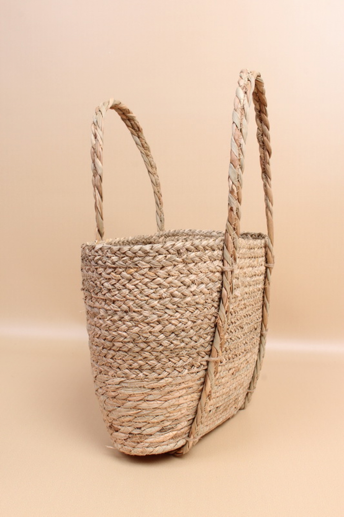 Корзина плетеная 38*14*23*40, B27*11, рогоз, натуральный  6572Н
