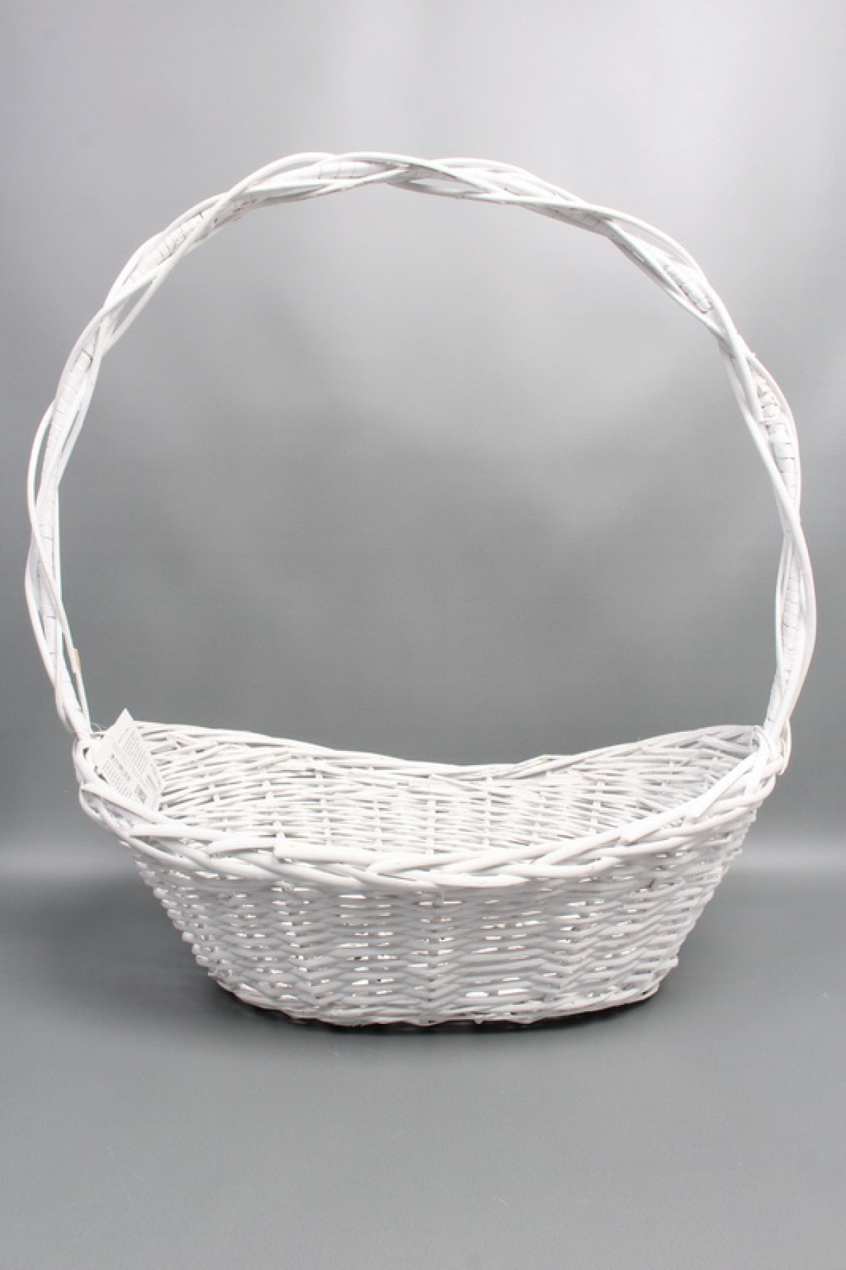 Корзина плетеная (ива), D50*35 H20 HH58 B31*21, 1 шт., белый  8064М
