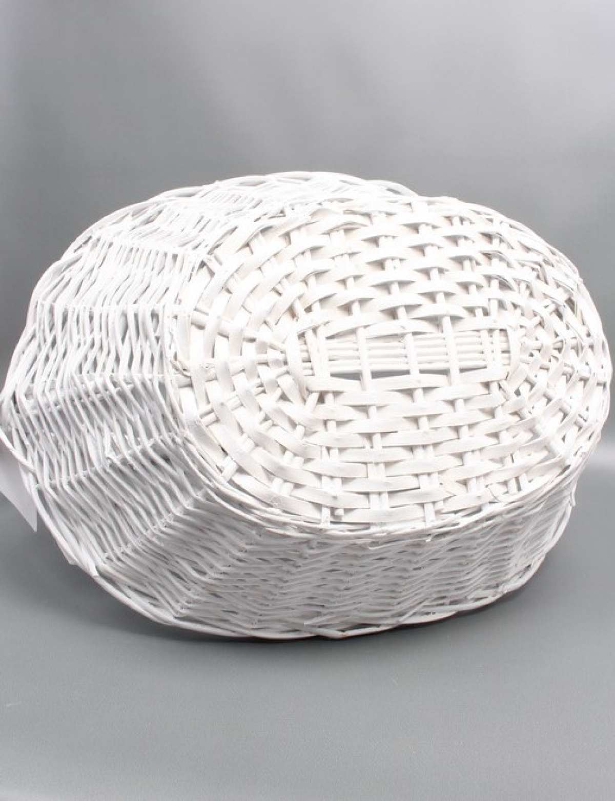 Корзина плетеная (ива), D50*35 H20 HH58 B31*21, 1 шт., белый  8064М